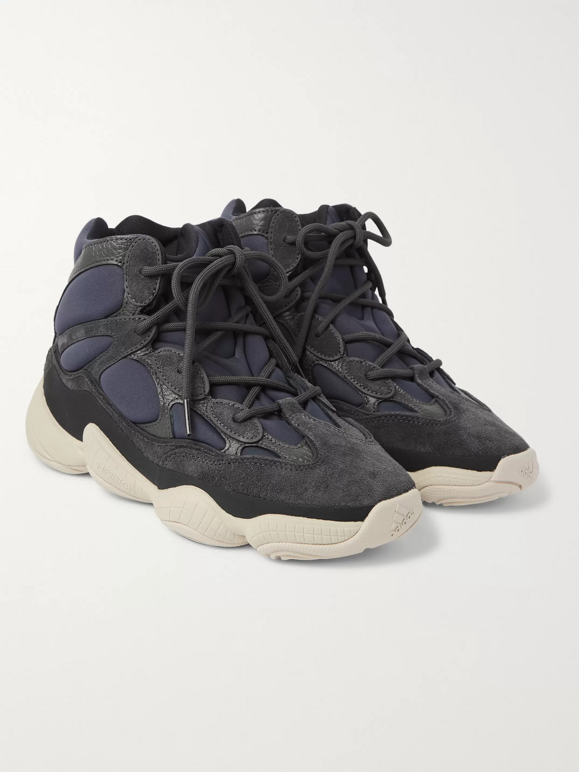 ADIDAS ORIGINALS YEEZY HIGH 500 NEOPRENE, SUEDE AND LEATHER HIGH-TOP trainers