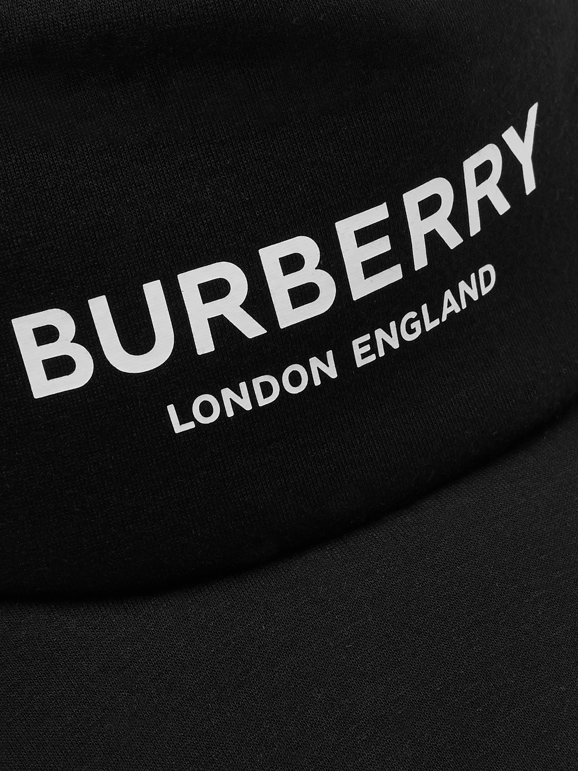 Shop Burberry Logo-print Modal And Mesh Baseball Cap In Black