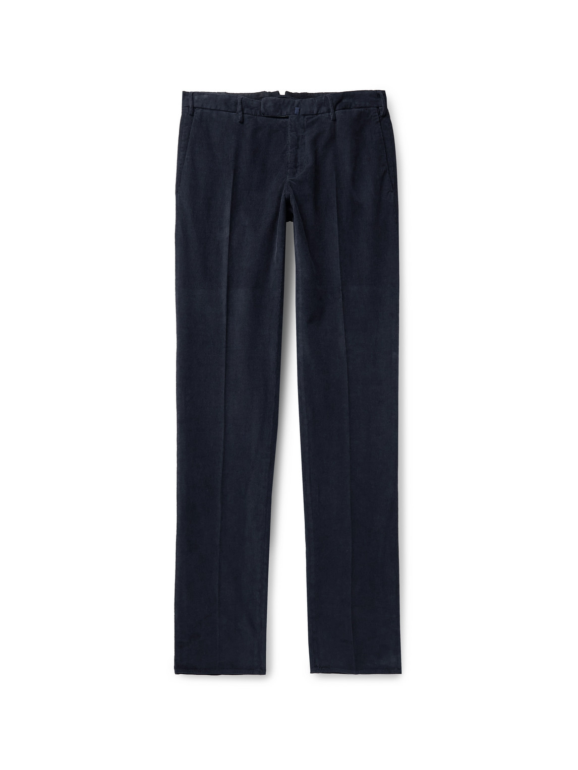 Incotex Slim-fit Stretch-cotton Needlecord Trousers In Blue