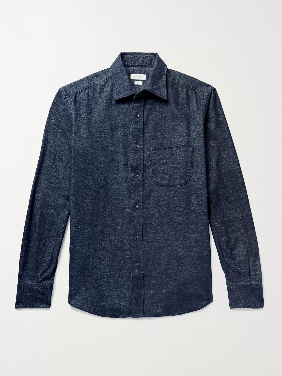 Incotex Cotton-flannel Shirt In Blue
