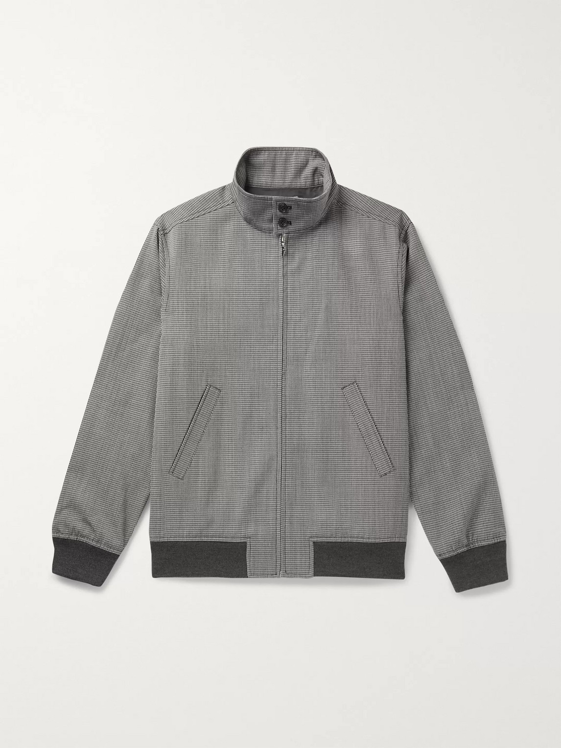 A.P.C. LAUREL HOUNDSTOOTH WOVEN BOMBER JACKET