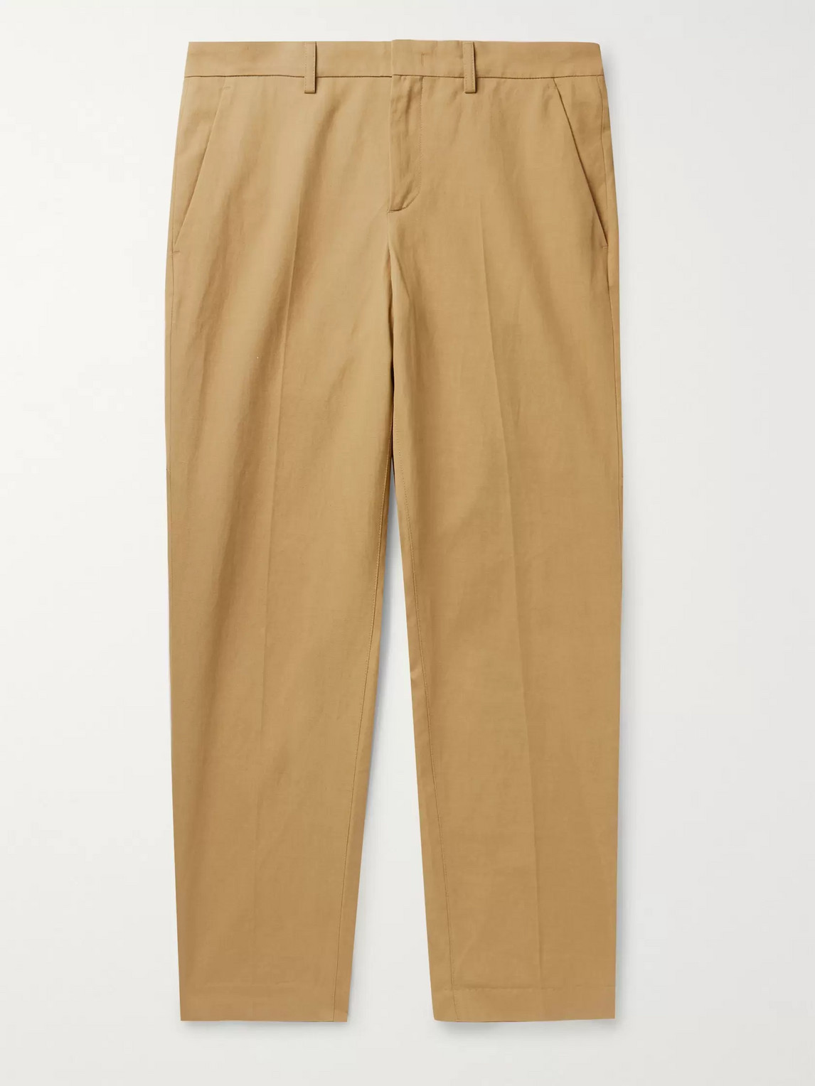 A.P.C. RAPHAEL SLIM-FIT COTTON AND LINEN-BLEND TWILL CHINOS