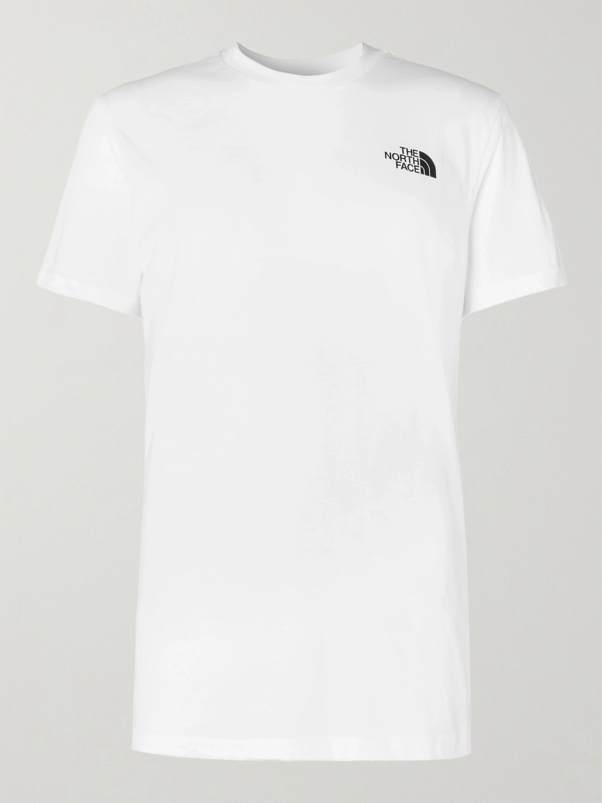 White Dome Logo Print Cotton Jersey T Shirt The North Face Mr