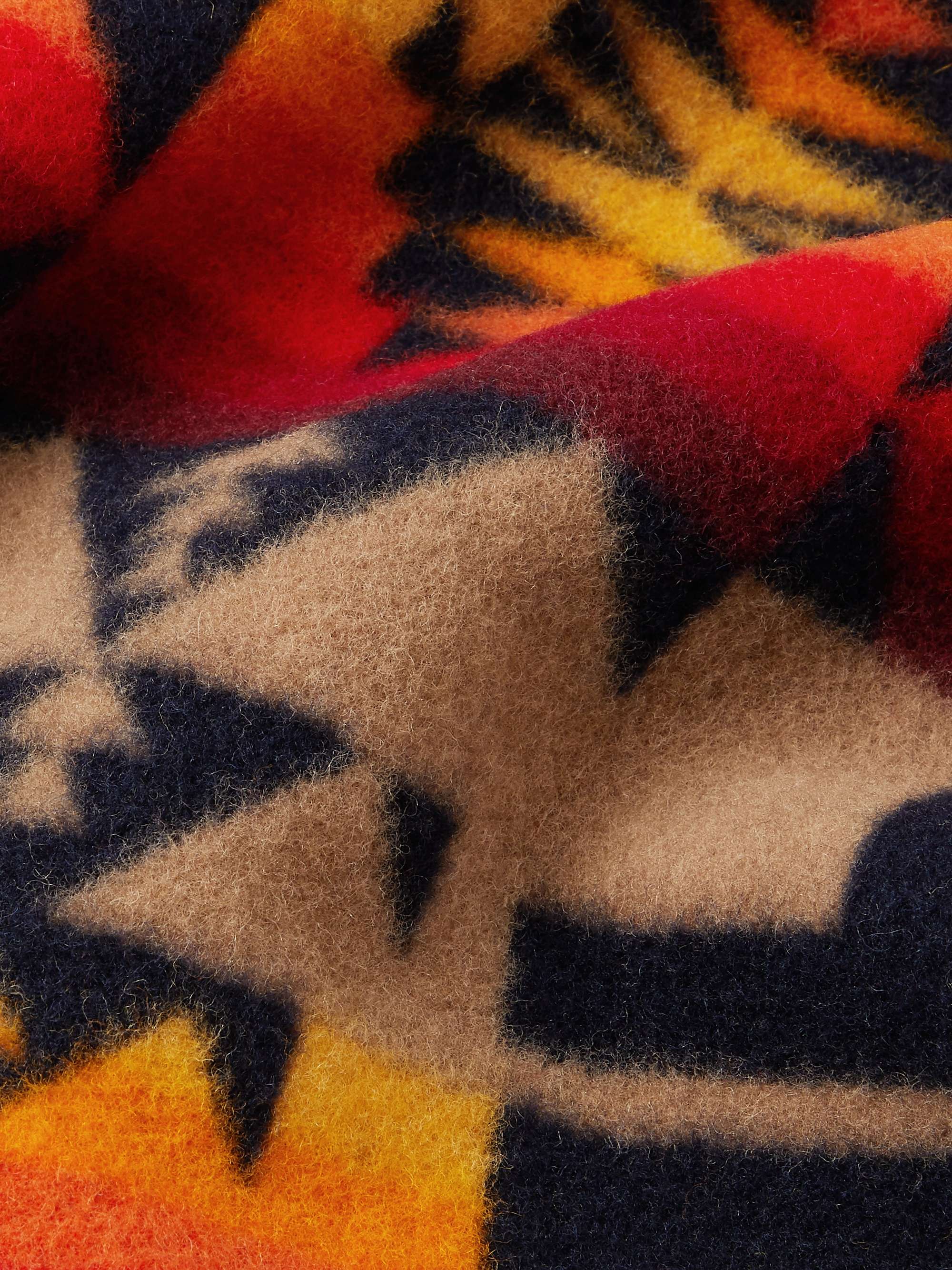 PENDLETON Chief Joseph Virgin Wool and Cotton-Blend Jacquard Blanket