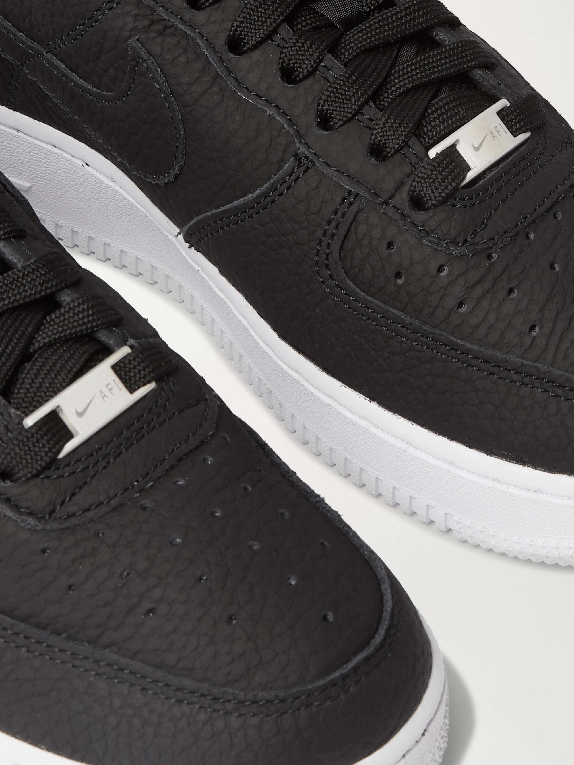 Black Air Force 1 07 Suede-Trimmed 