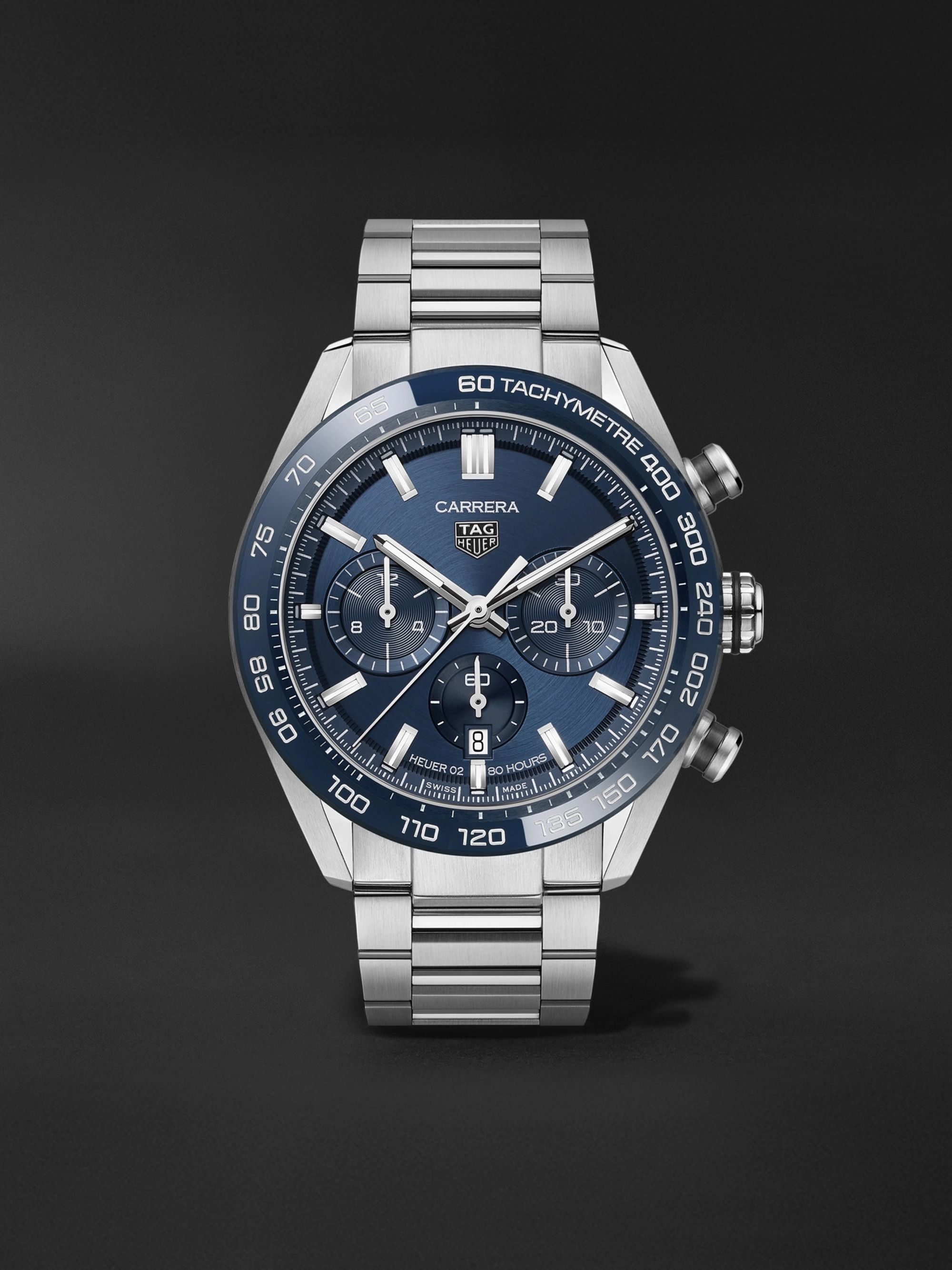 TAG HEUER Carrera Automatic Chronograph 44mm Stainless Steel Watch, Ref. No. CBN2A1A.BA643