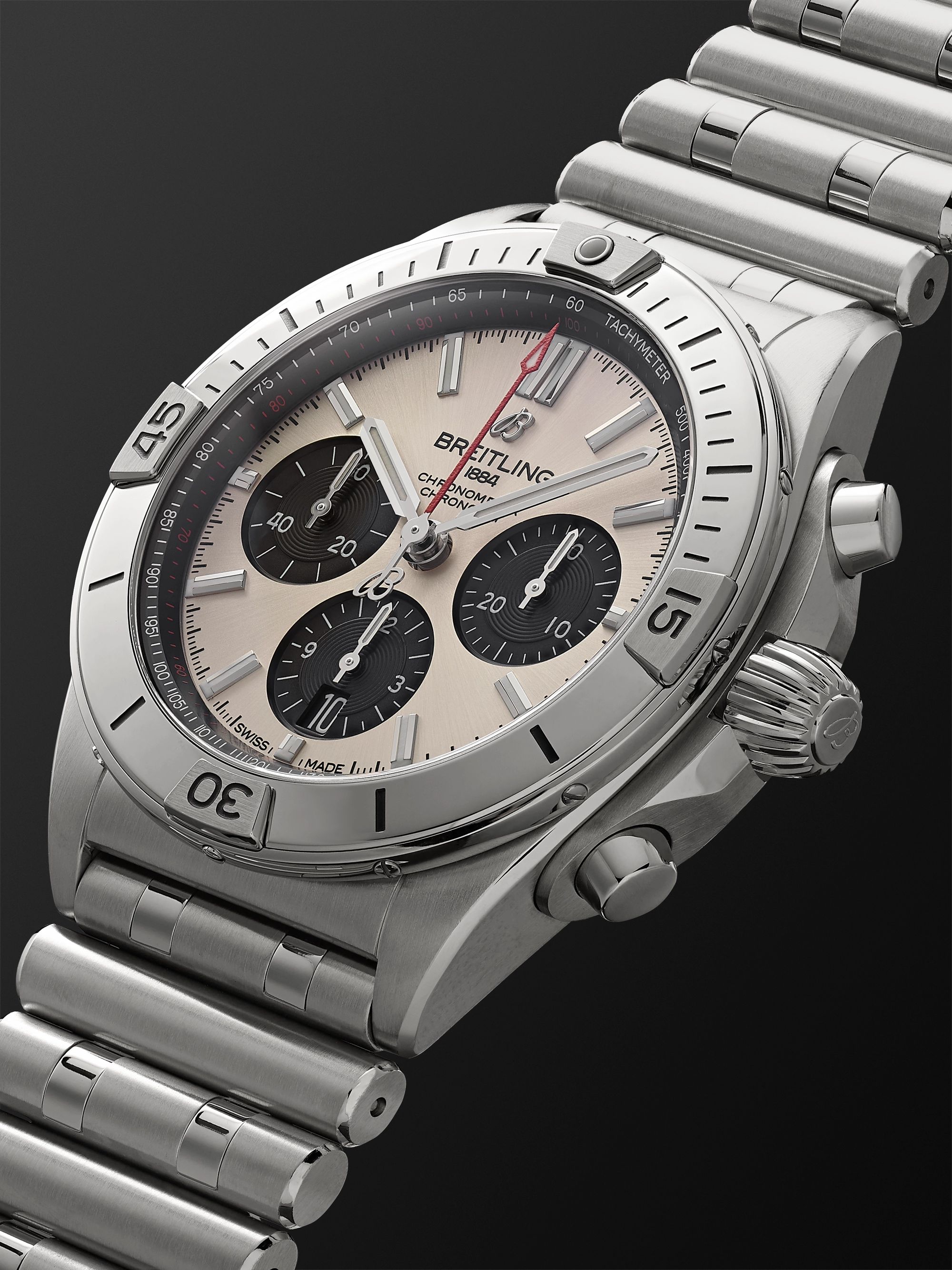 BREITLING Chronomat B01 Automatic Chronograph 42mm Stainless Steel Watch, Ref. No. AB0134101G1A1