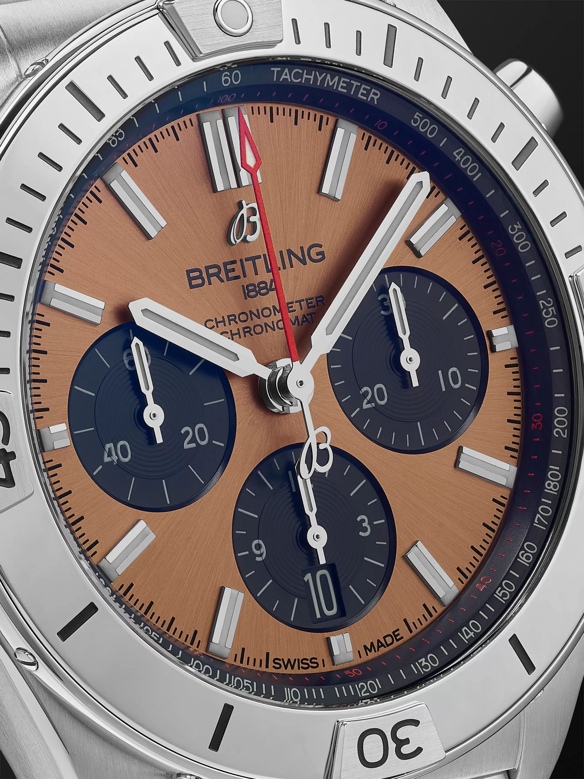BREITLING Chronomat B01 Automatic Chronograph 42mm Stainless Steel Watch, Ref. No. AB0134101K1A1