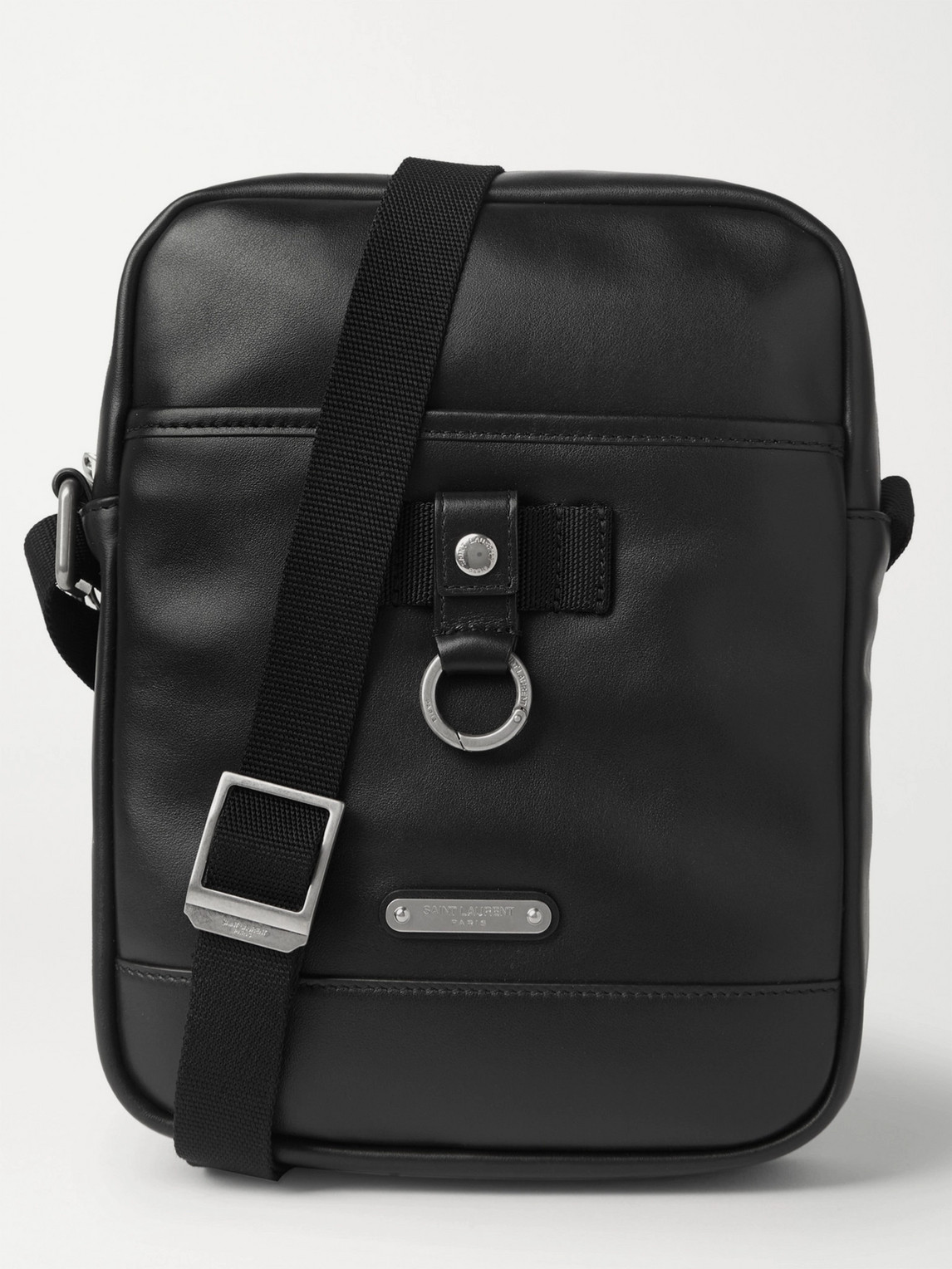 Saint Laurent Rivington Leather Messenger Bag In Black