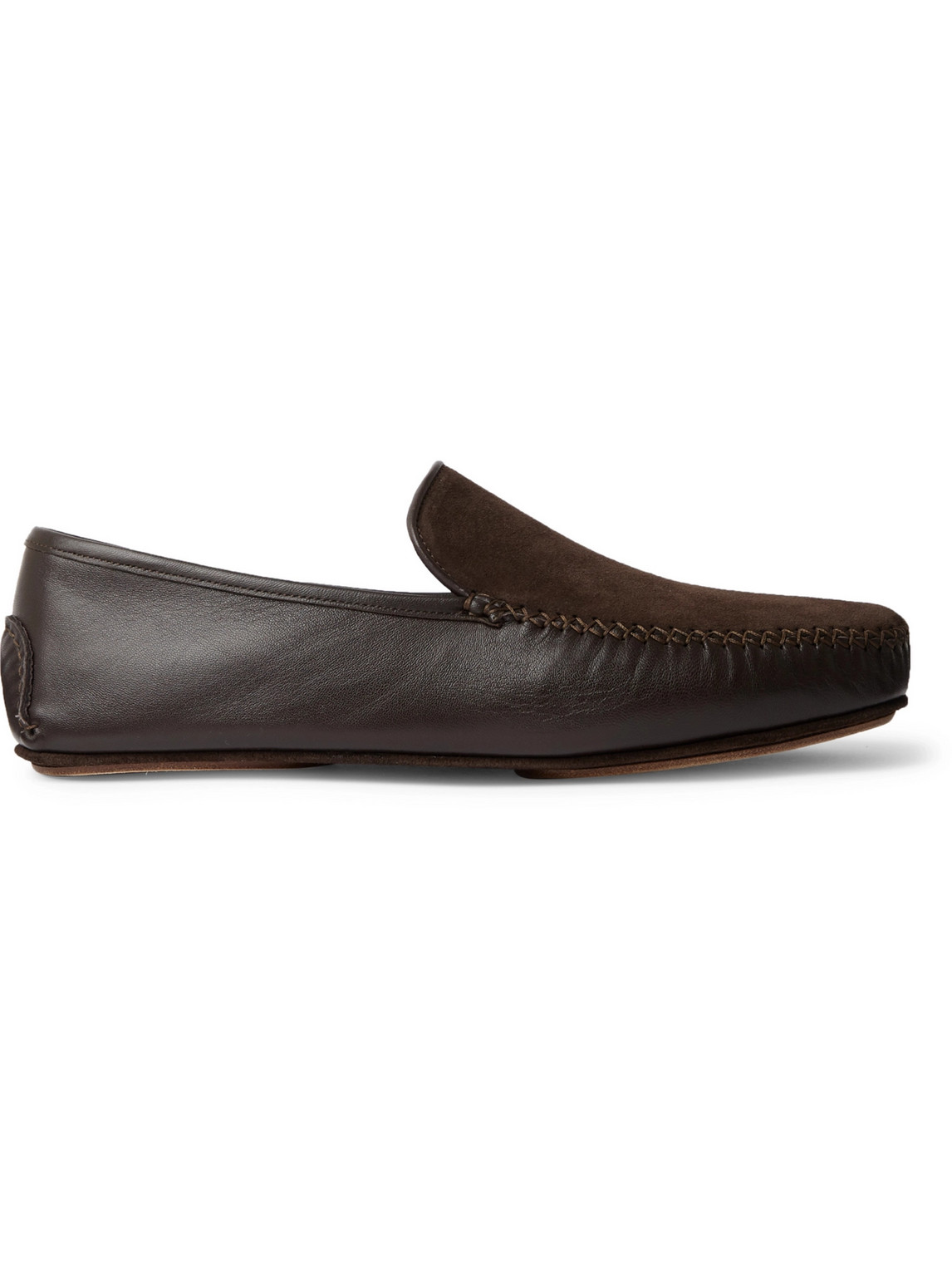Mayfair Leather and Suede Slippers