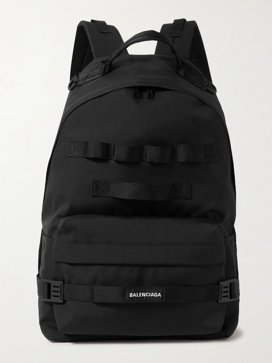 Balenciaga Backpacks WEBBING-TRIMMED CANVAS BACKPACK
