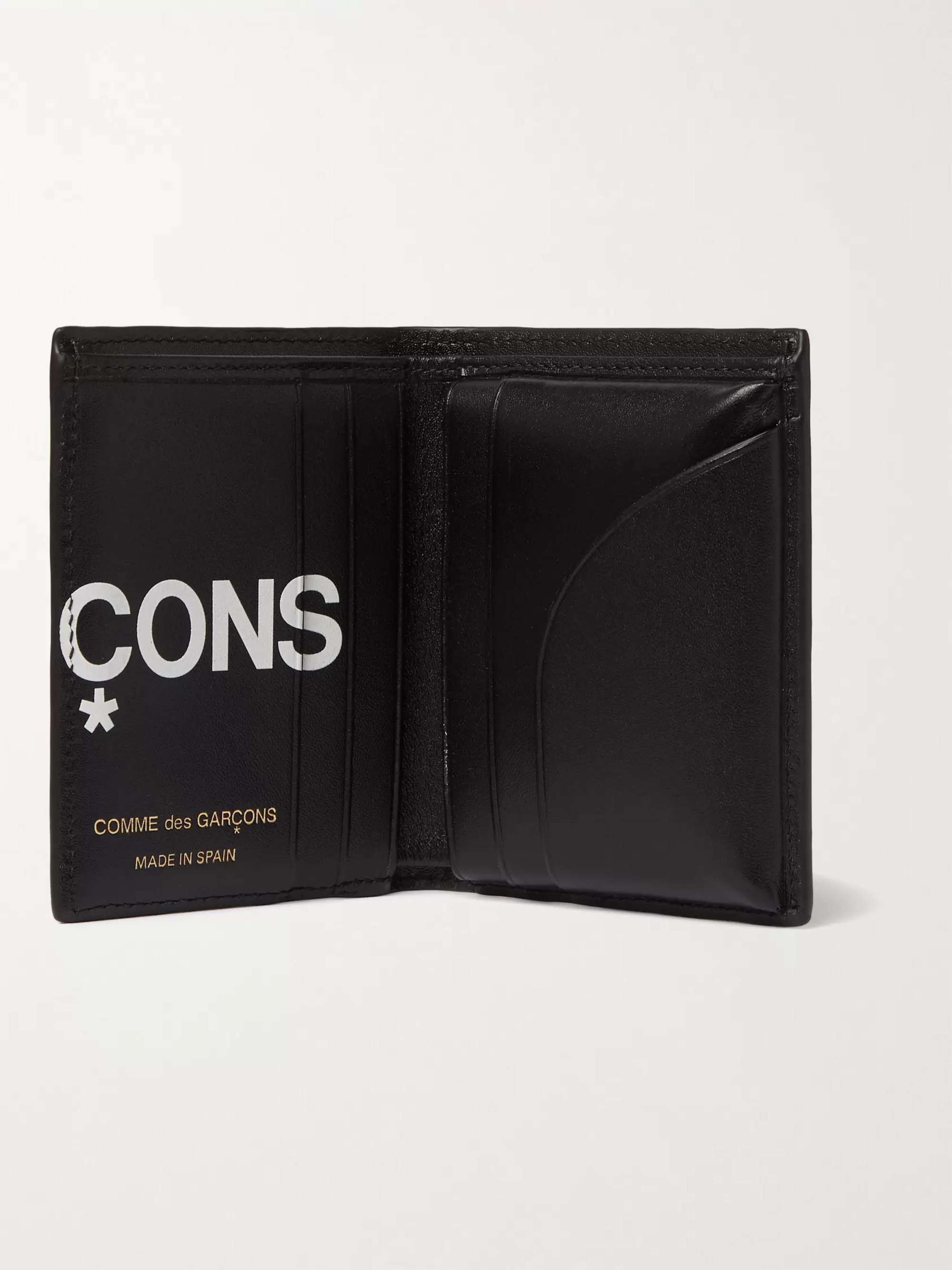 COMME DES GARÇONS Logo-Print Leather Billfold Wallet