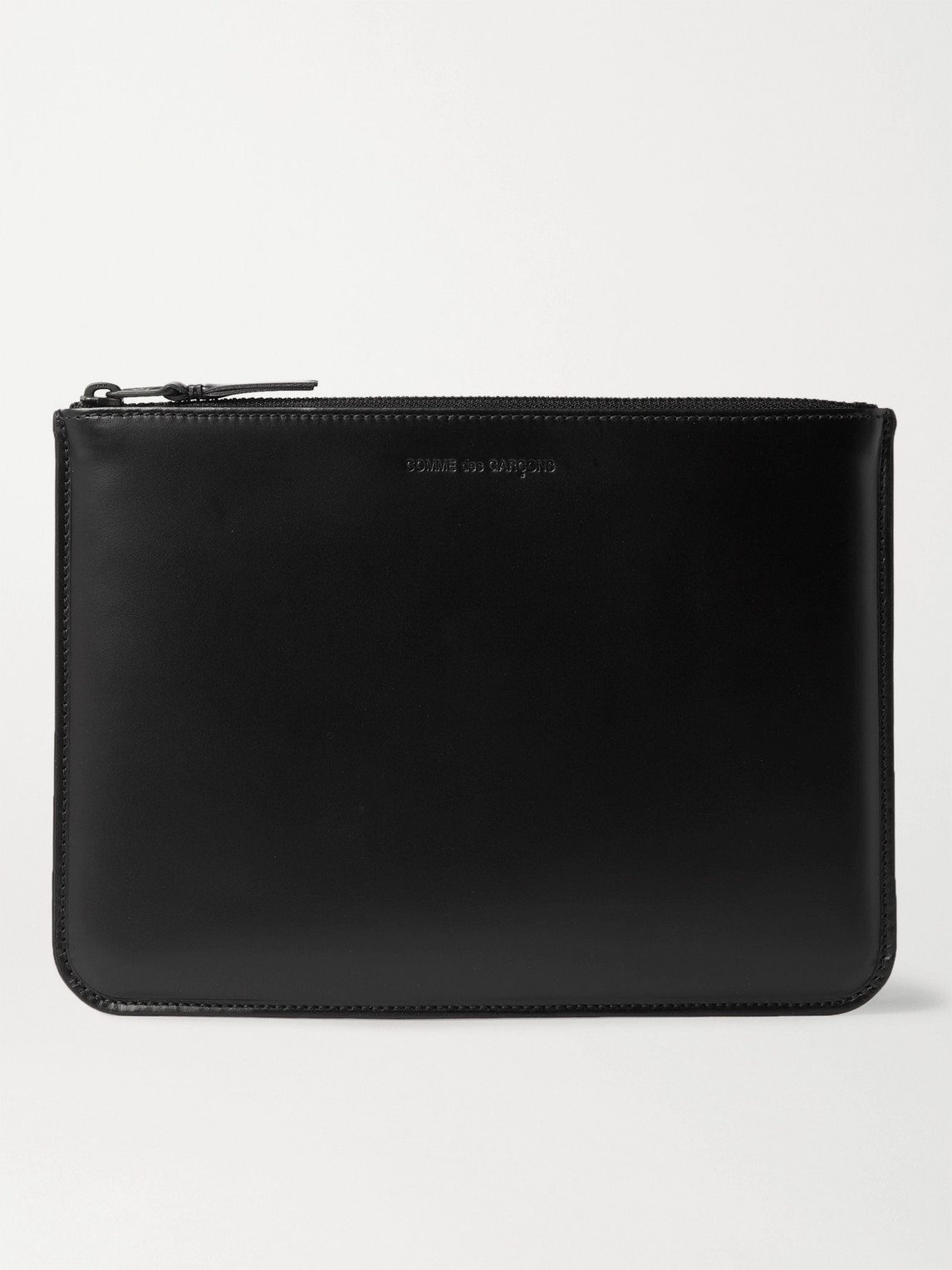 Logo-Debossed Leather Pouch