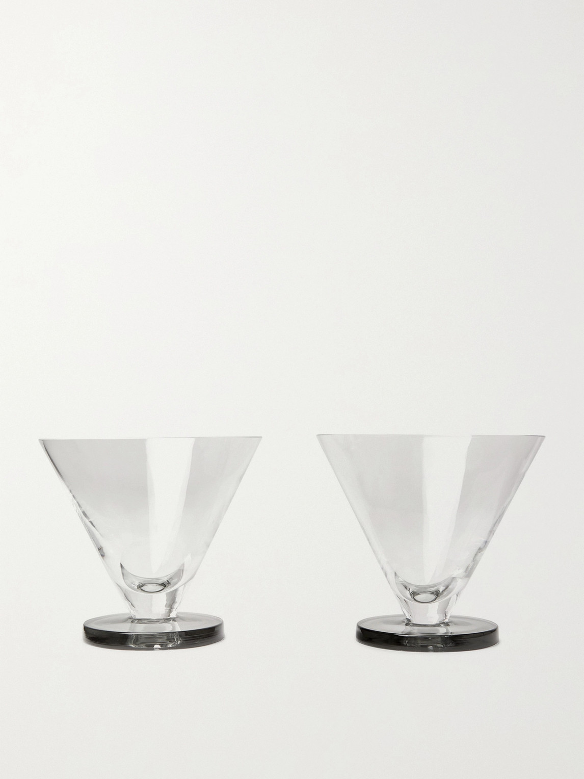 TOM DIXON PUCK SET OF TWO COCKTAIL GLASSES