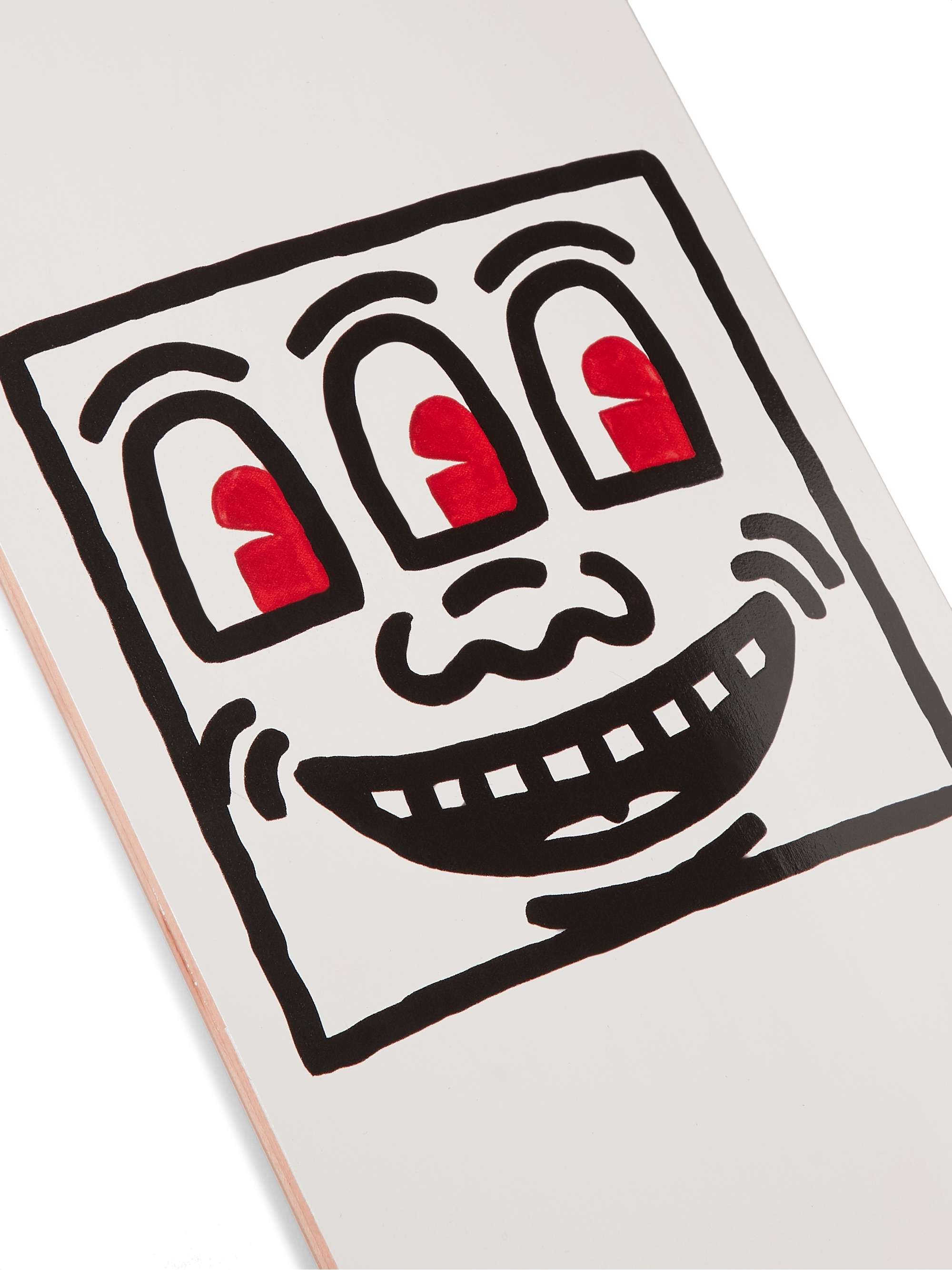 THE SKATEROOM + Keith Haring Untitled (Smile) Printed Wooden Skateboard