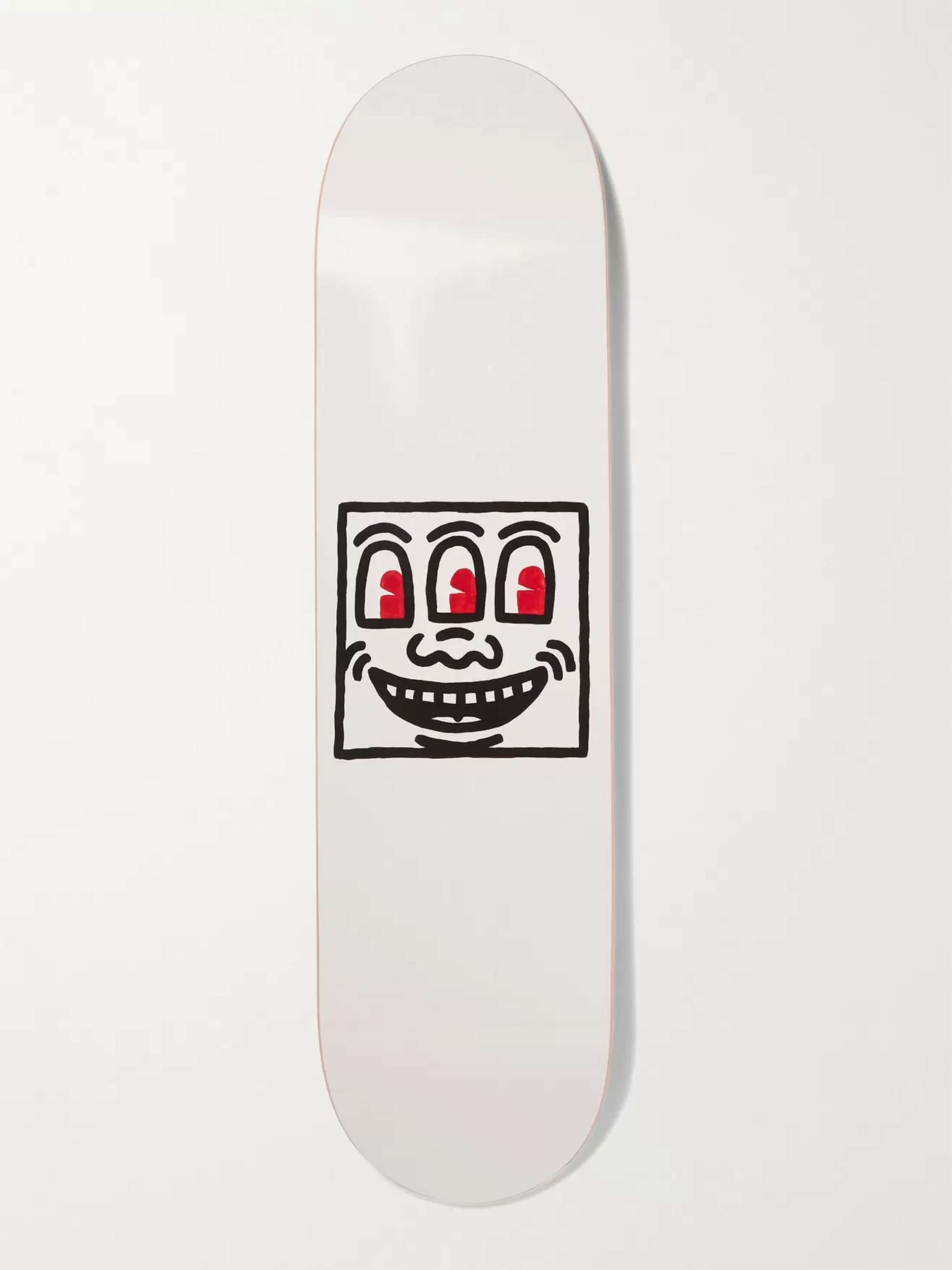 THE SKATEROOM + Keith Haring Untitled (Smile) Printed Wooden Skateboard