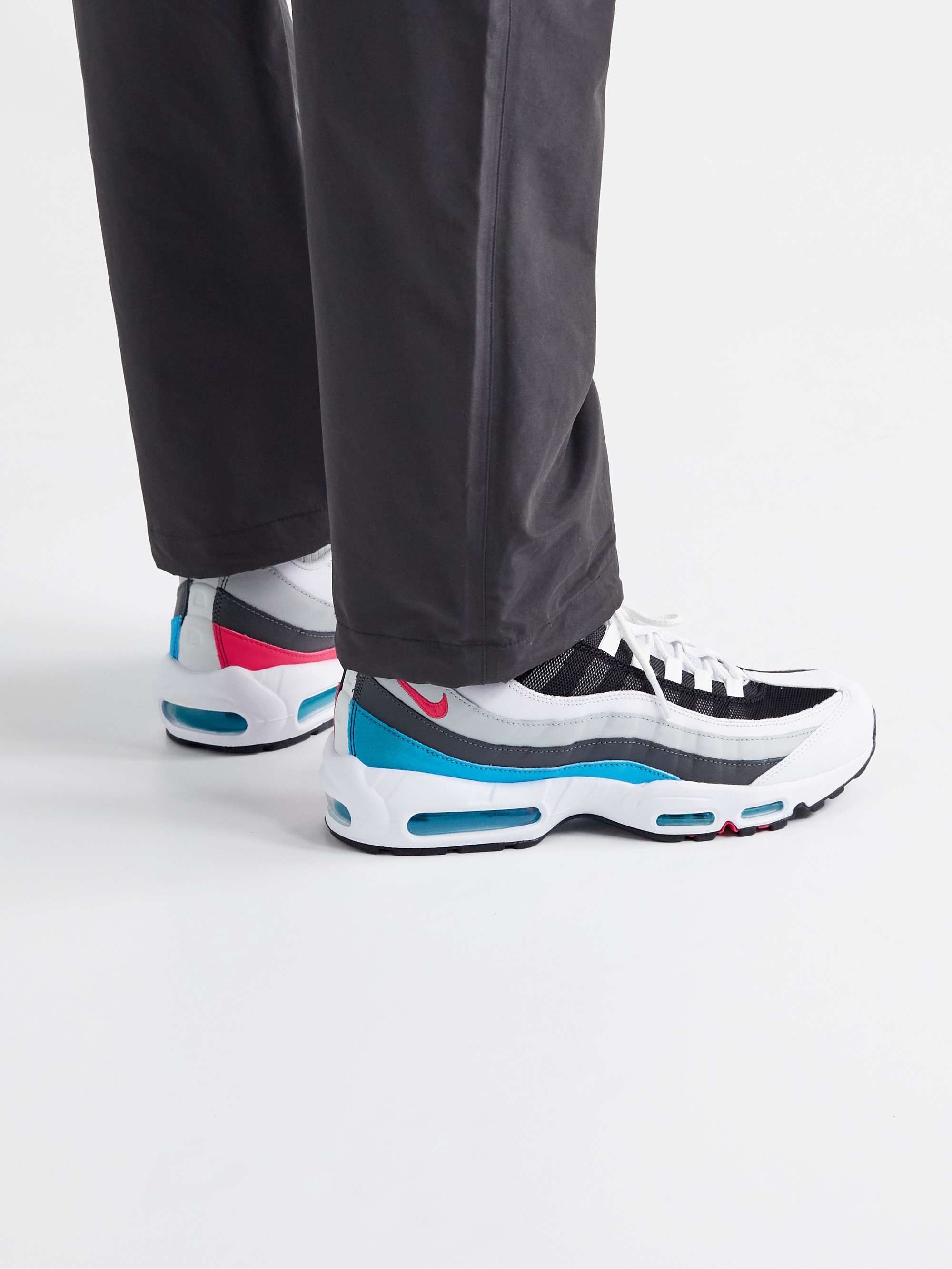 White Air Max 95 Panelled Leather and 