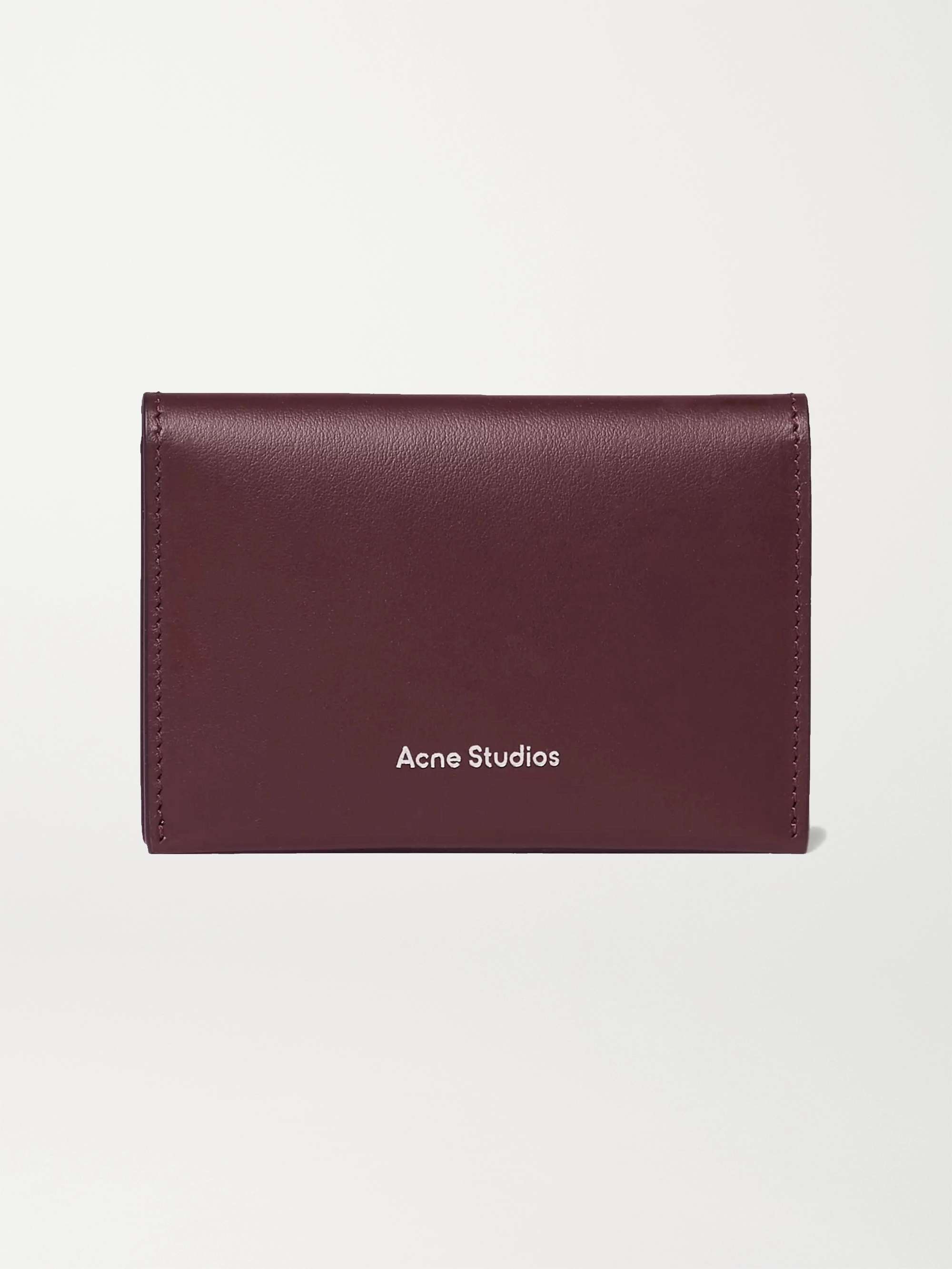 ACNE STUDIOS Logo-Print Leather Billfold Wallet