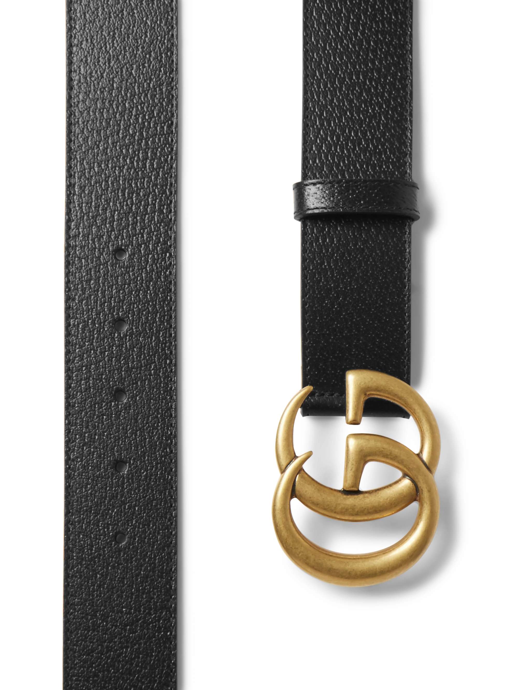 Black 4cm Full-Grain Leather Belt | GUCCI | MR PORTER