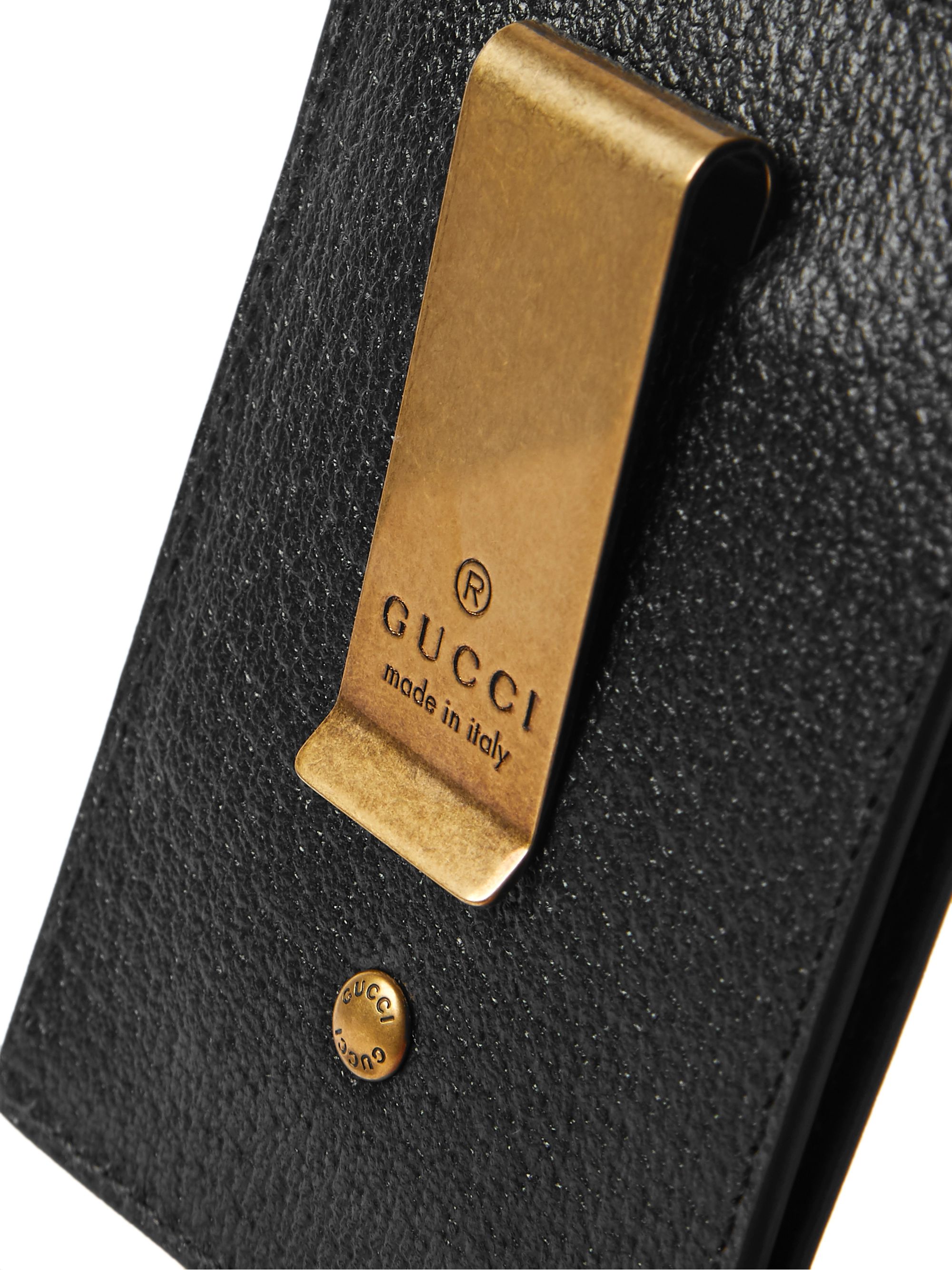 gold gucci money clip