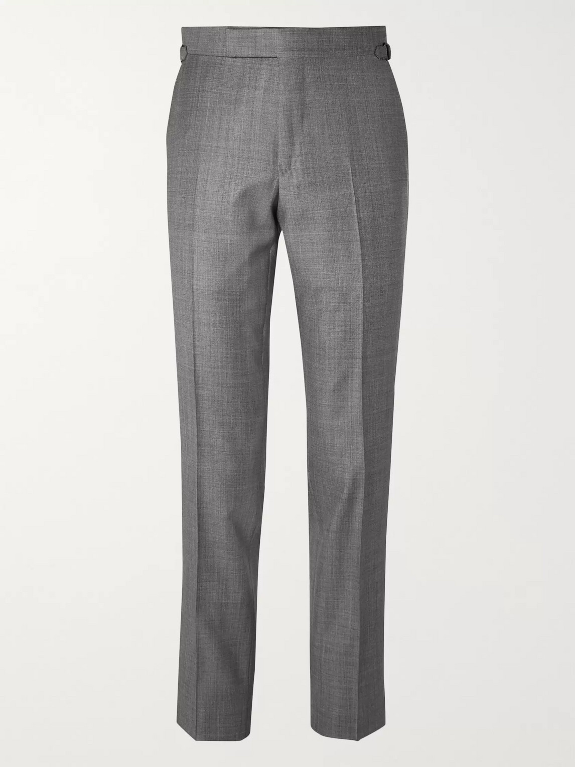 TOM FORD SLIM-FIT SUPER 110S SHARKSKIN WOOL SUIT TROUSERS
