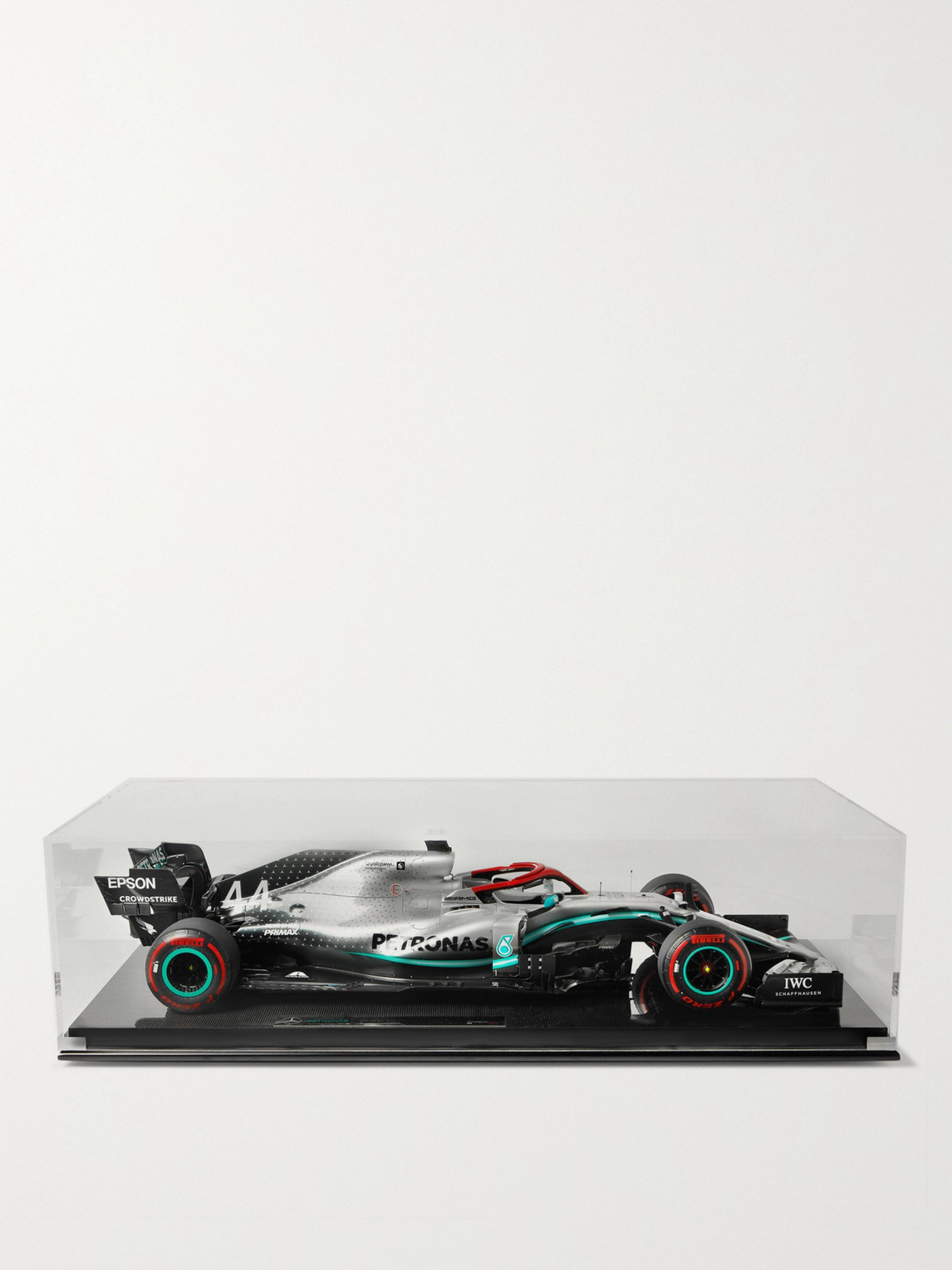 Amalgam Collection Mercedes-amg F1 W10 Eq Power Lewis Hamilton 2019 Monaco Gp 1:8 Model Car In Silver