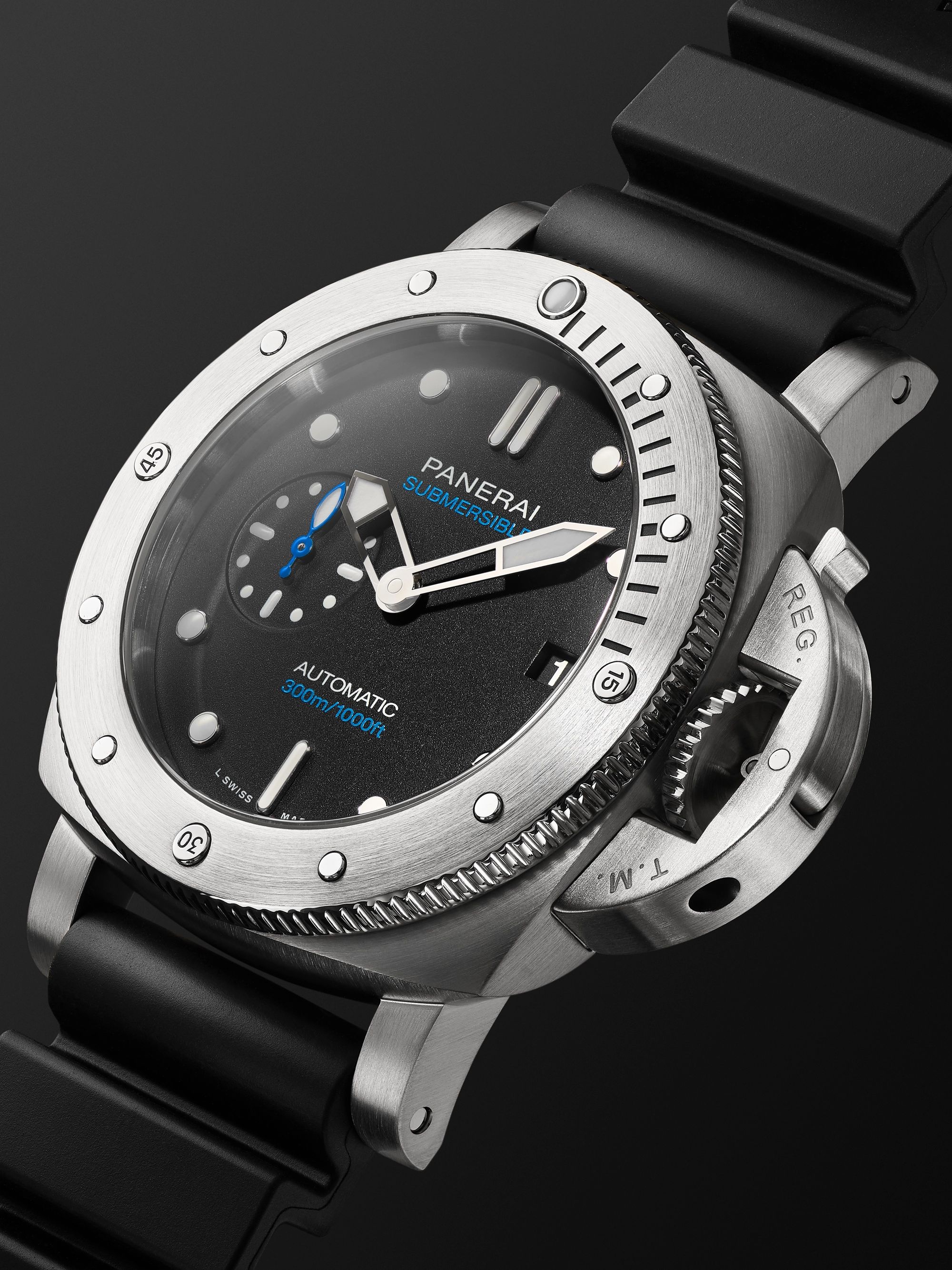 PANERAI Submersible Automatic 42mm Stainless Steel and Rubber Watch, Ref. No. PAM00973