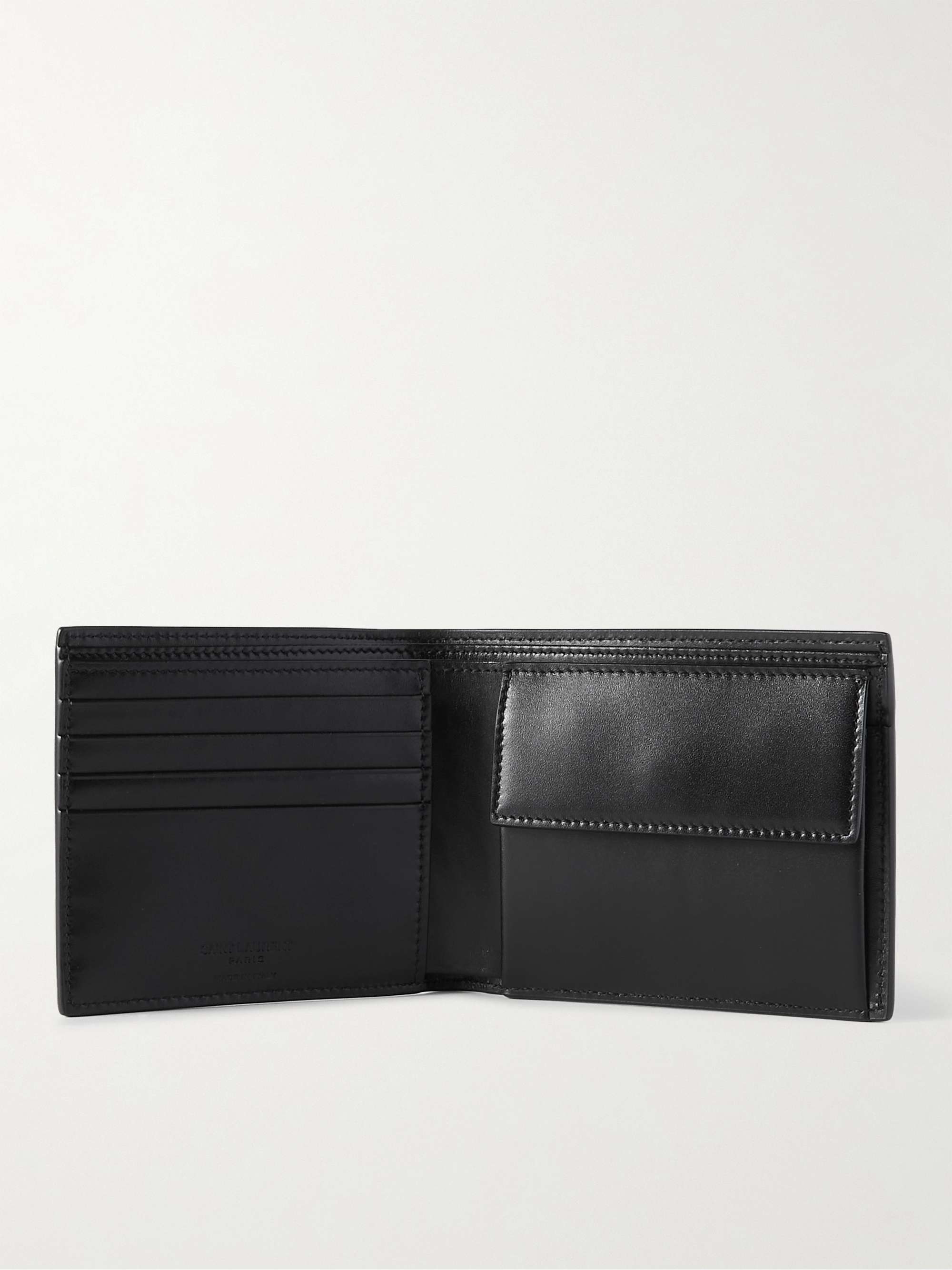 SAINT LAURENT Leather Billfold Wallet