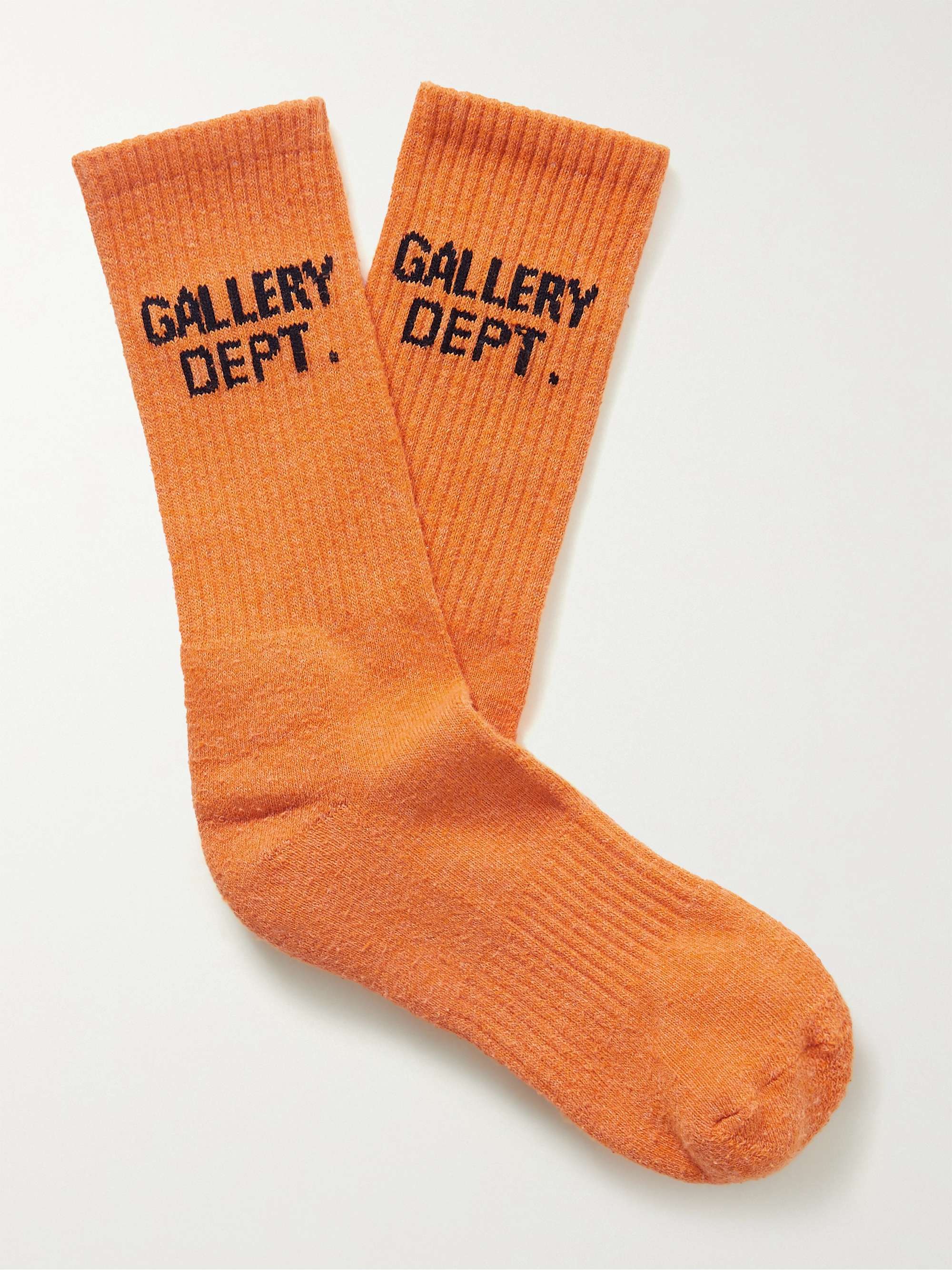 GALLERY DEPT. Clean Logo-Jacquard Recycled Cotton-Blend Socks