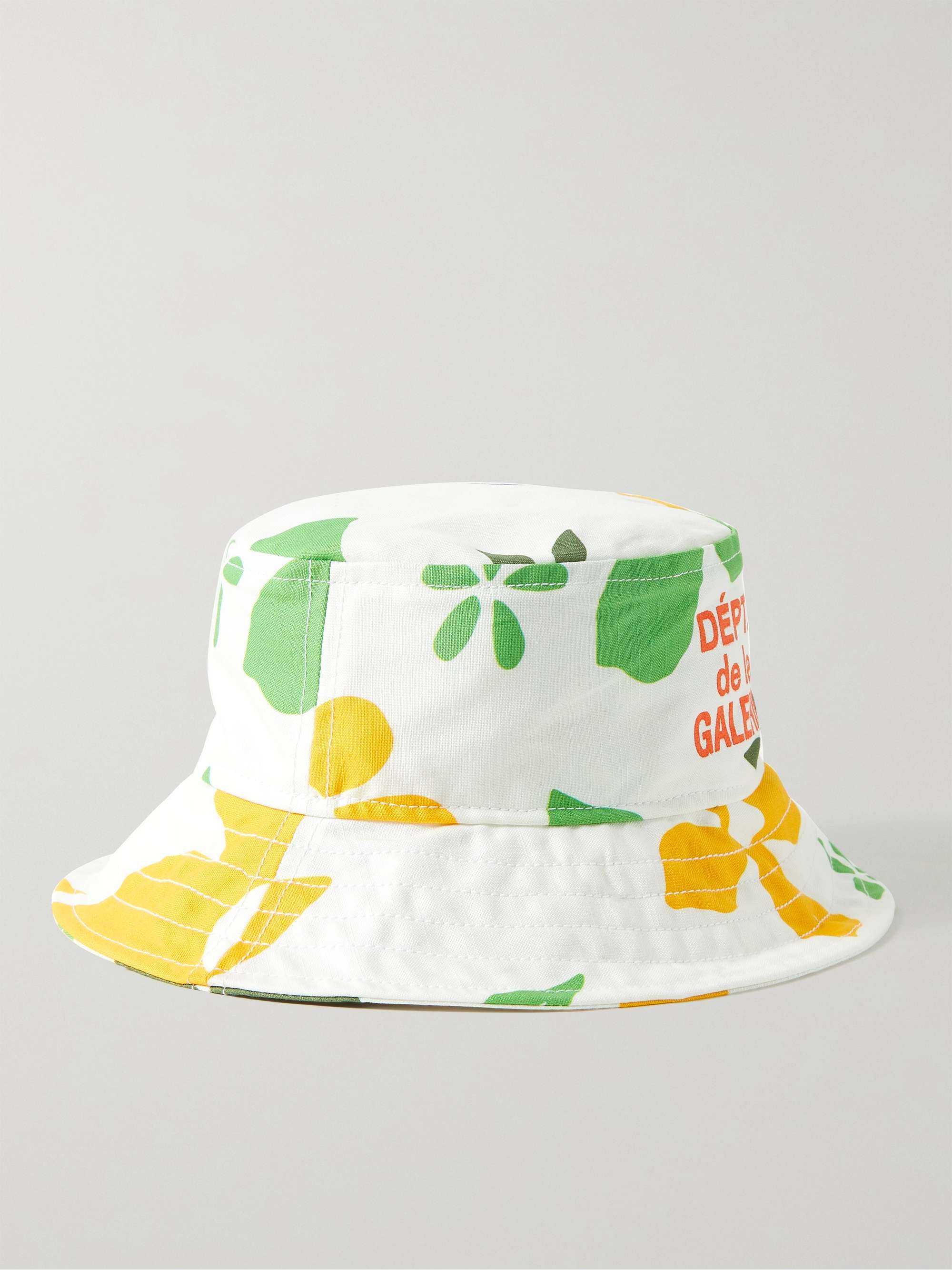 White + Noah Striped Embroidered Cotton-Piqué Bucket Hat | ADIDAS 