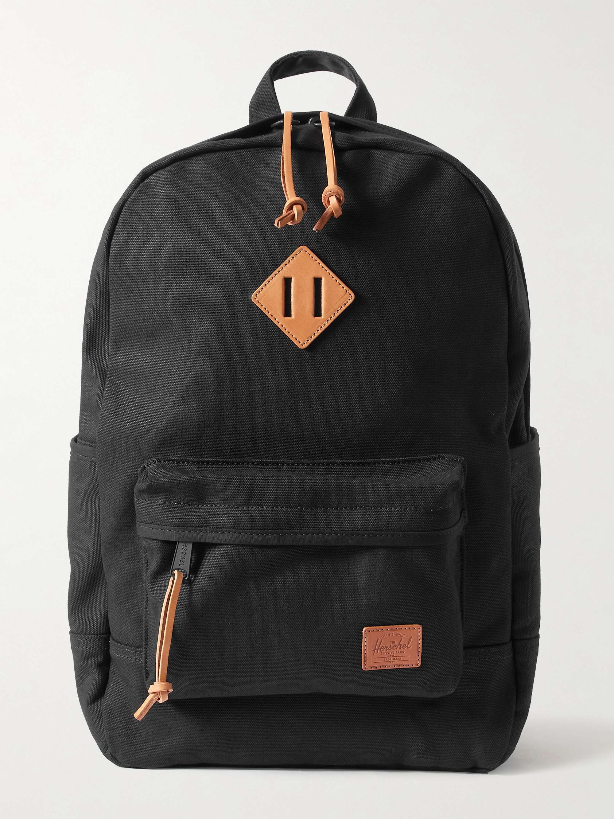 HERSCHEL SUPPLY CO Logo-Appliquéd Cotton-Canvas Backpack