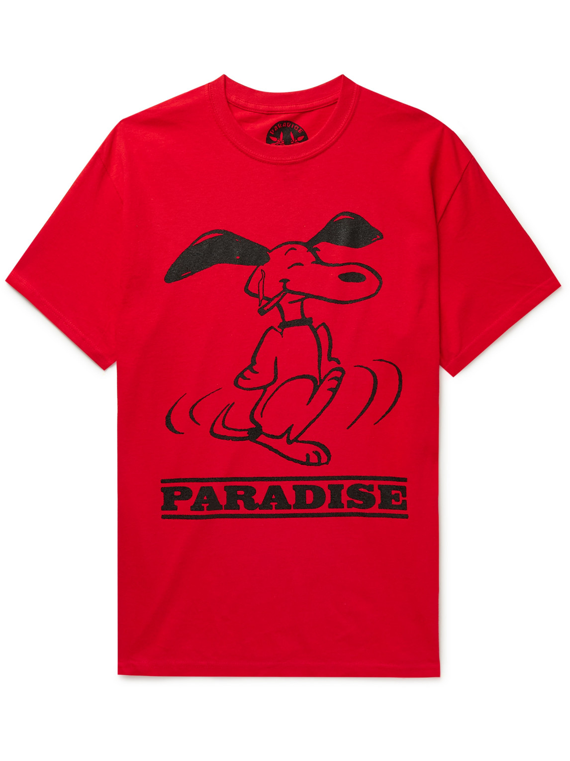 Paradise Printed Cotton-jersey T-shirt In Red