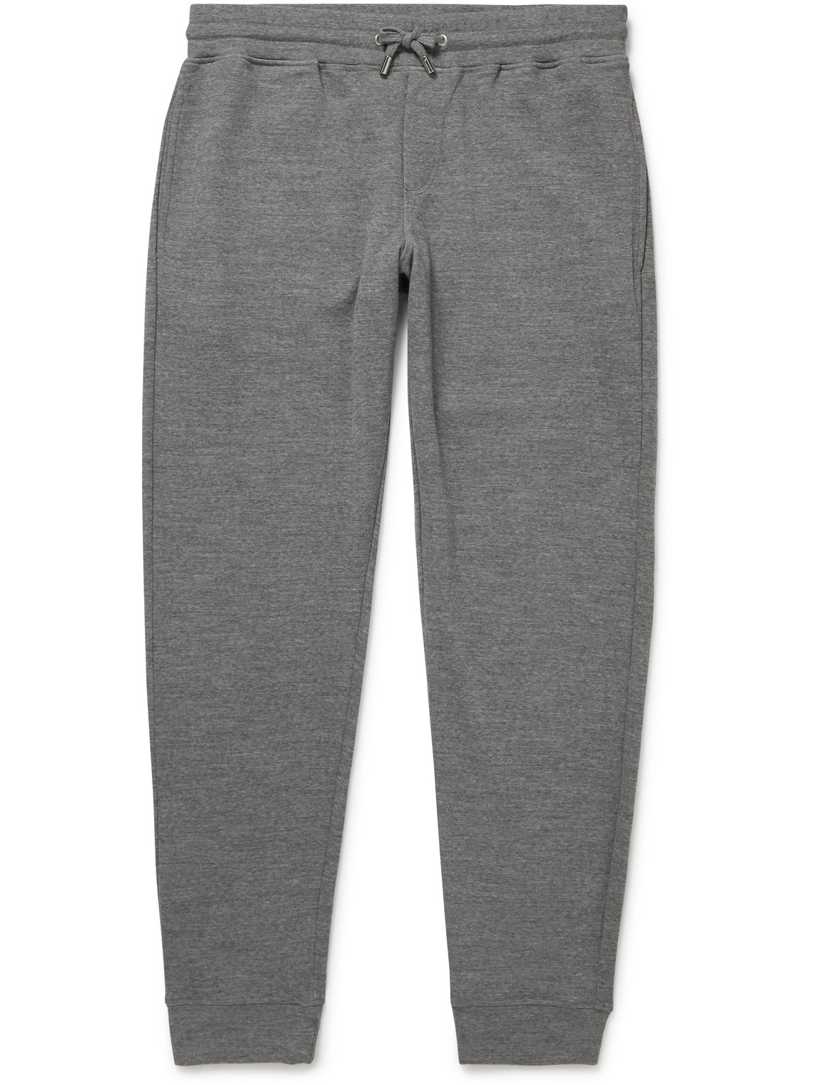 Orlebar Brown Beagi Slim-fit Tapered Merino Wool-blend Sweatpants In Gray
