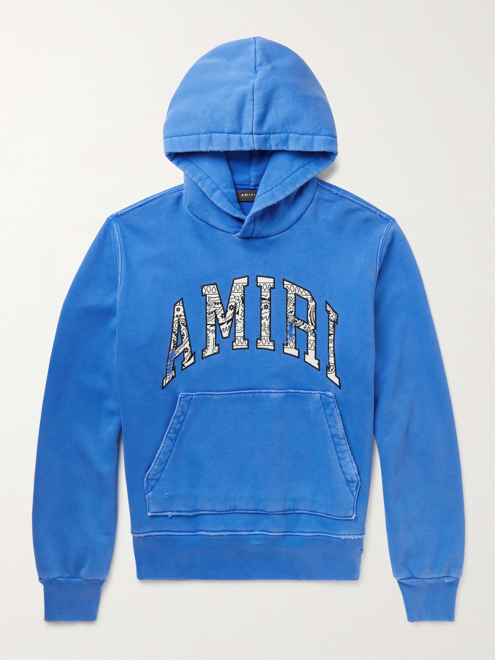 Blue Logo-Print Supima Cotton-Jersey T-Shirt | AMIRI | MR PORTER