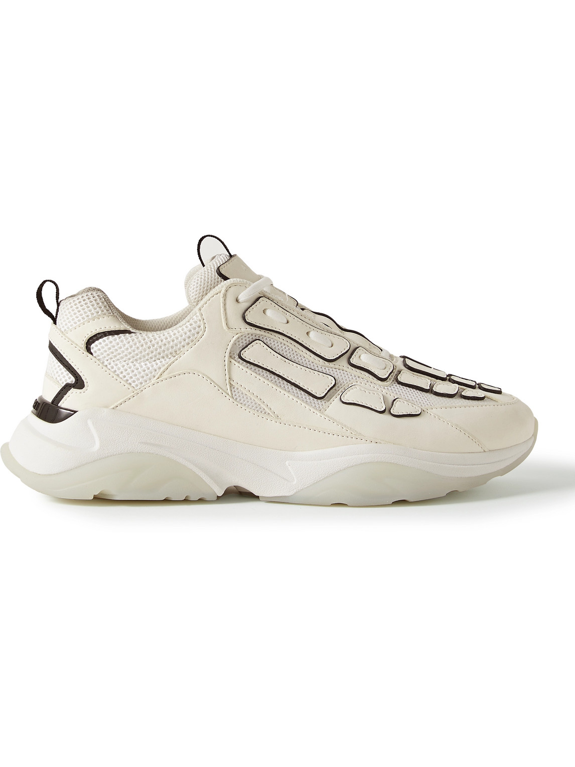 Bone Runner Leather and Suede-Trimmed Mesh Sneakers