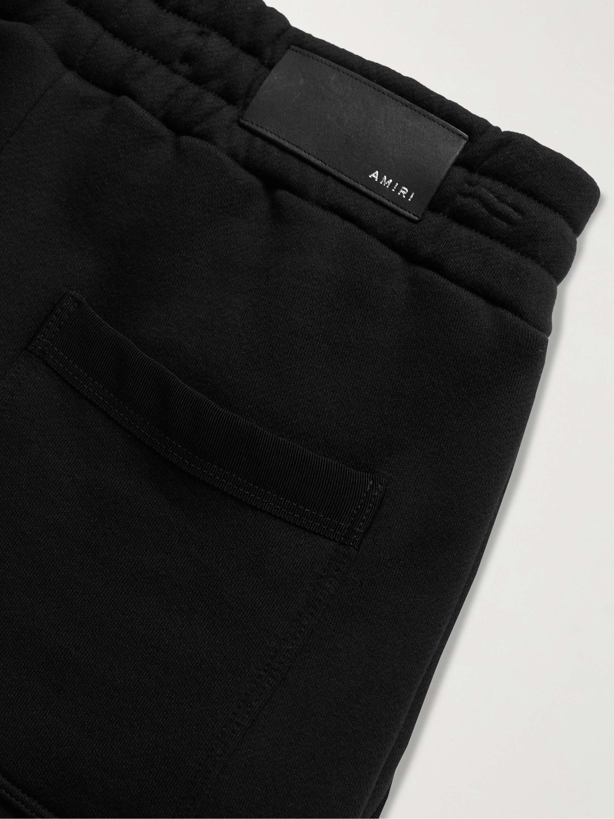 AMIRI Tapered Logo-Print Cotton-Jersey Sweatpants