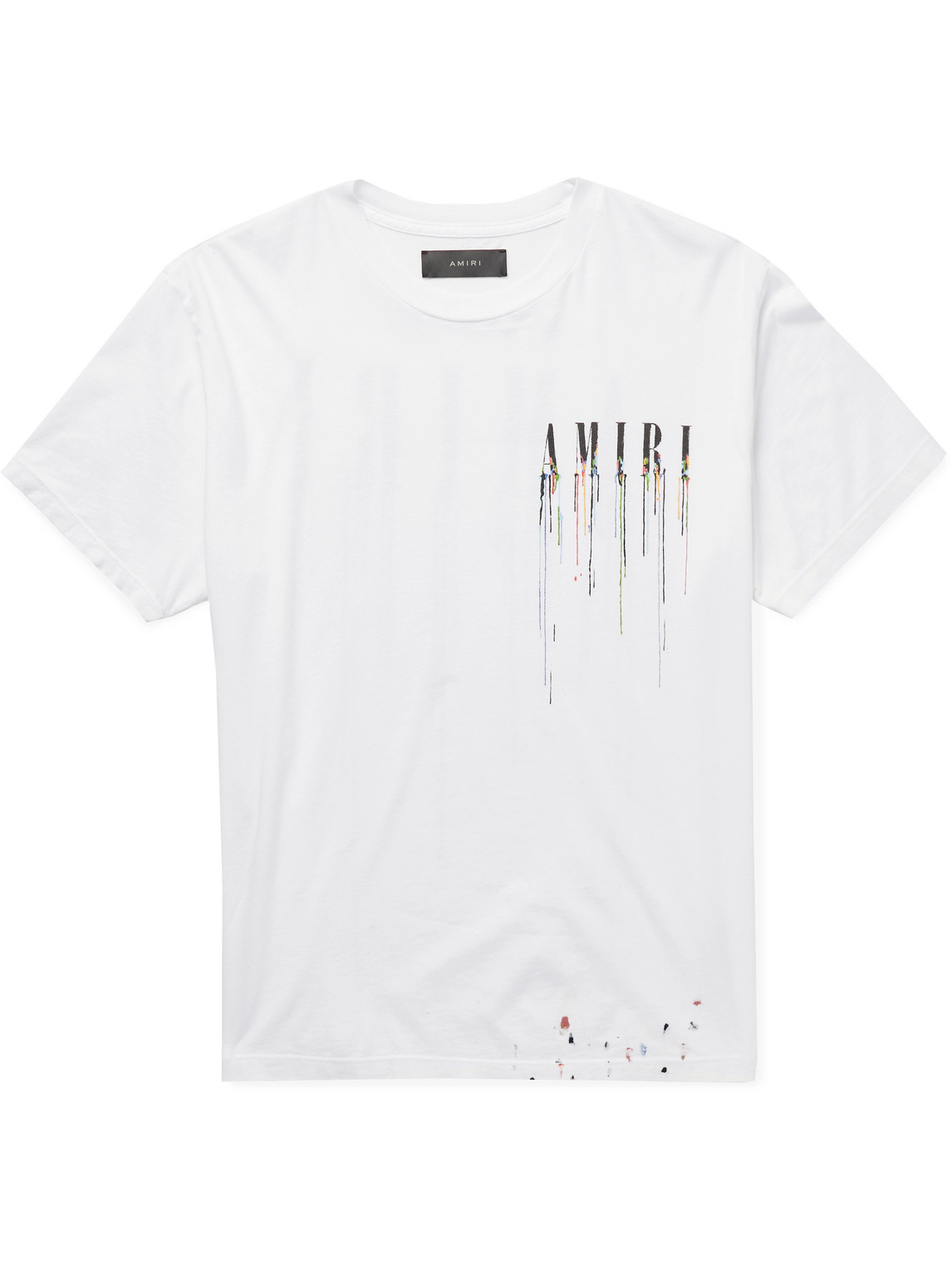 Amiri Logo-print Supima Cotton-jersey T-shirt In White