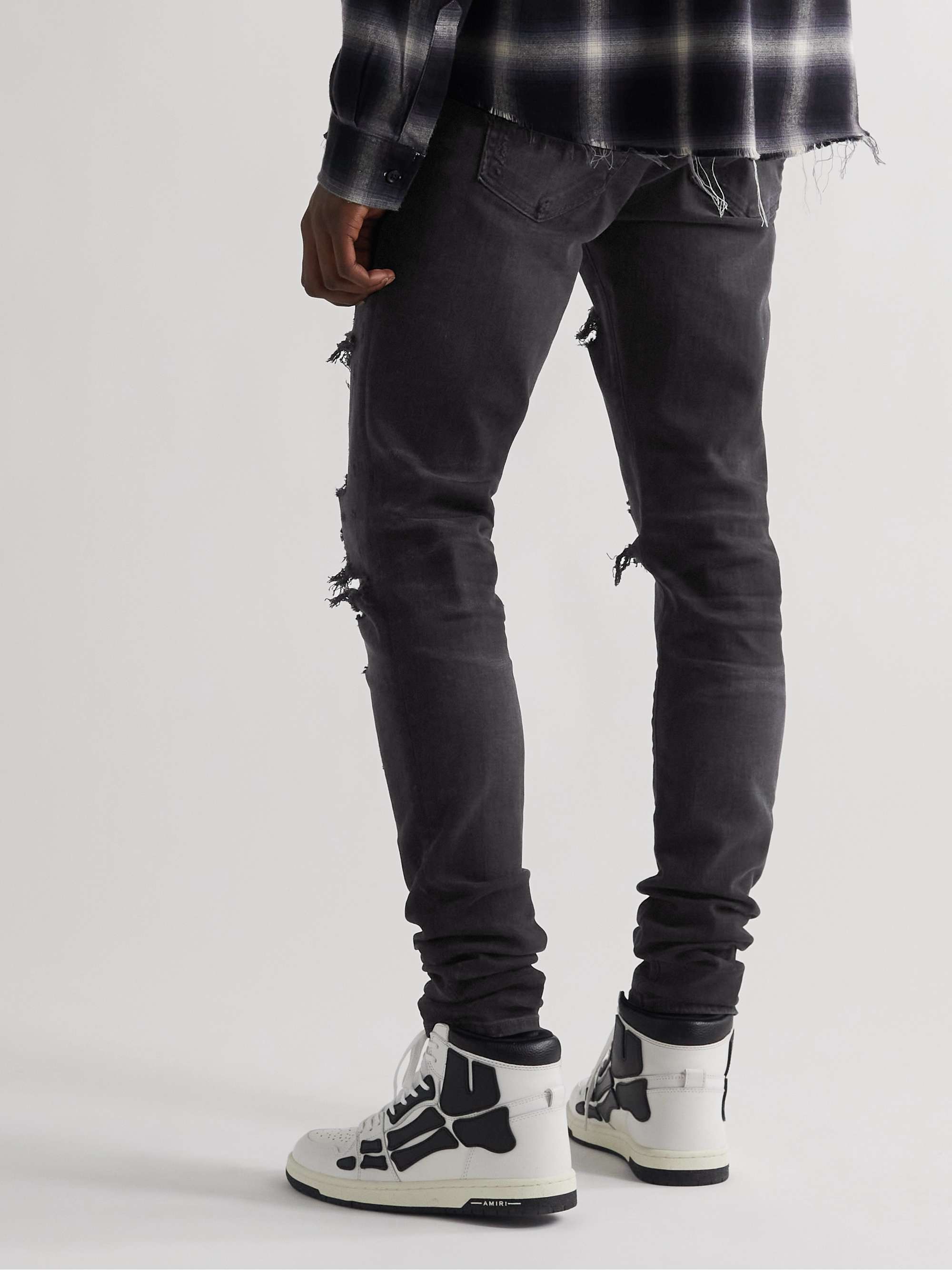 AMIRI Thrasher Plus Skinny-Fit Distressed Jeans