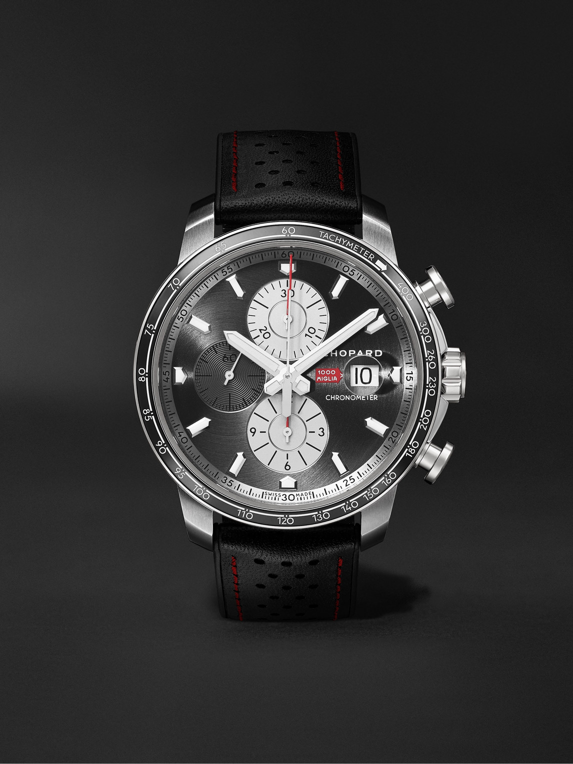 Chopard Mille Miglia 2021 Race Edition Limited Edition Automatic Chronograph 44mm Stainless Steel and Leather Watch, Ref. No. 168571-3009
