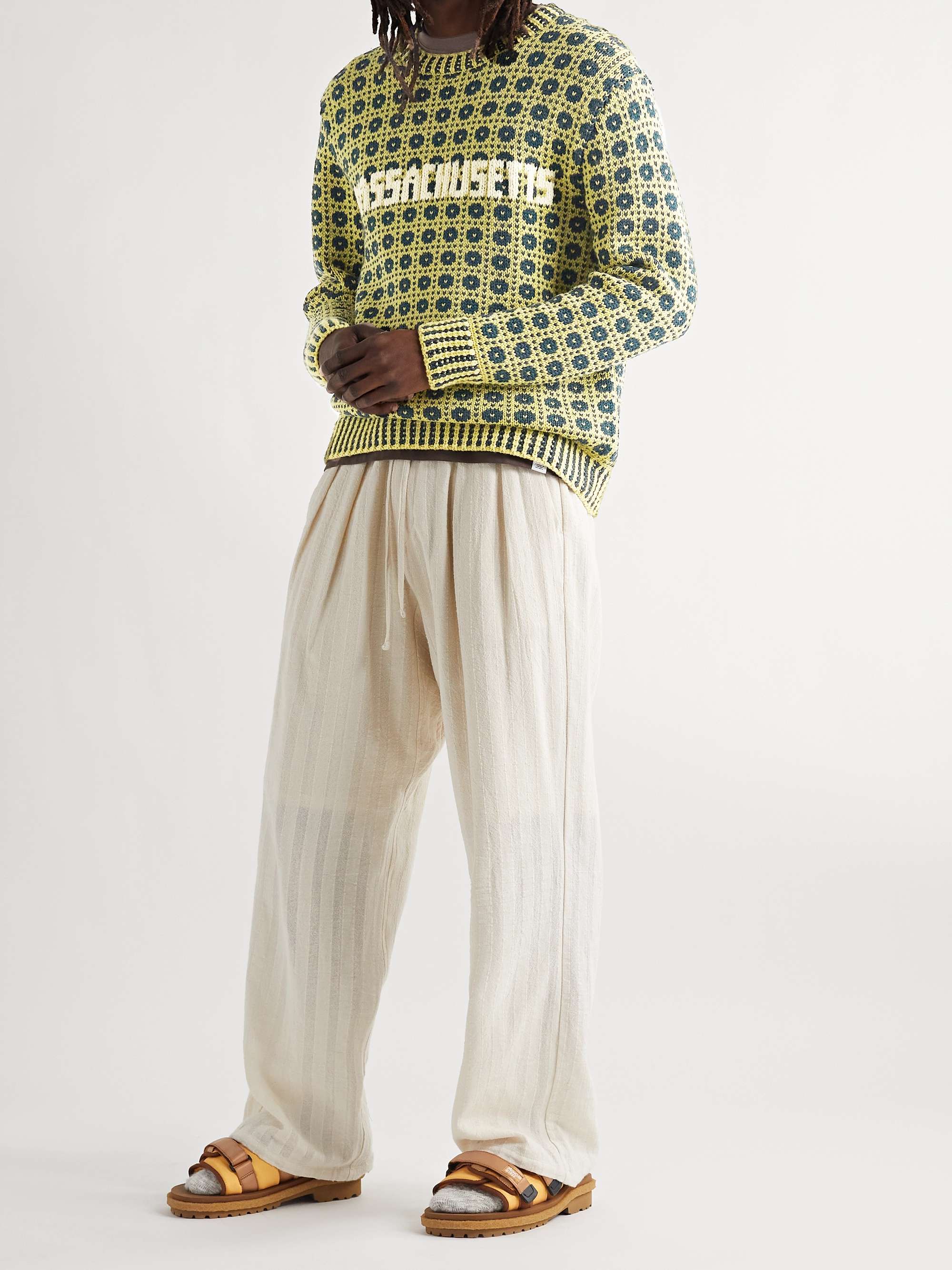 Yellow Merino Wool-Jacquard Sweater | BODE | MR PORTER