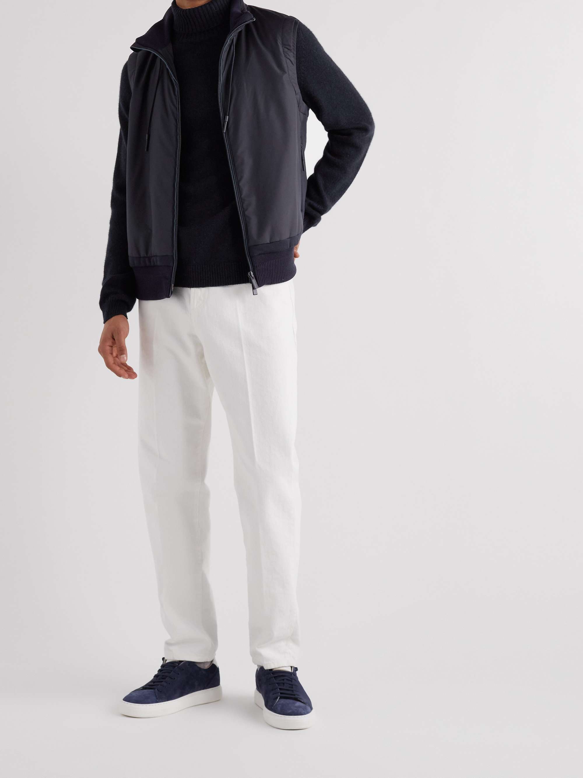 ZEGNA High Performance Quilted Shell-Panelled Wool Gilet