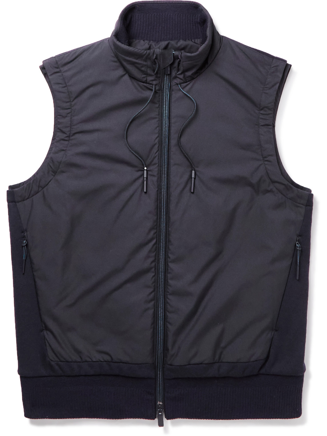 Zegna High Performance Quilted Shell-Panelled Wool Gilet