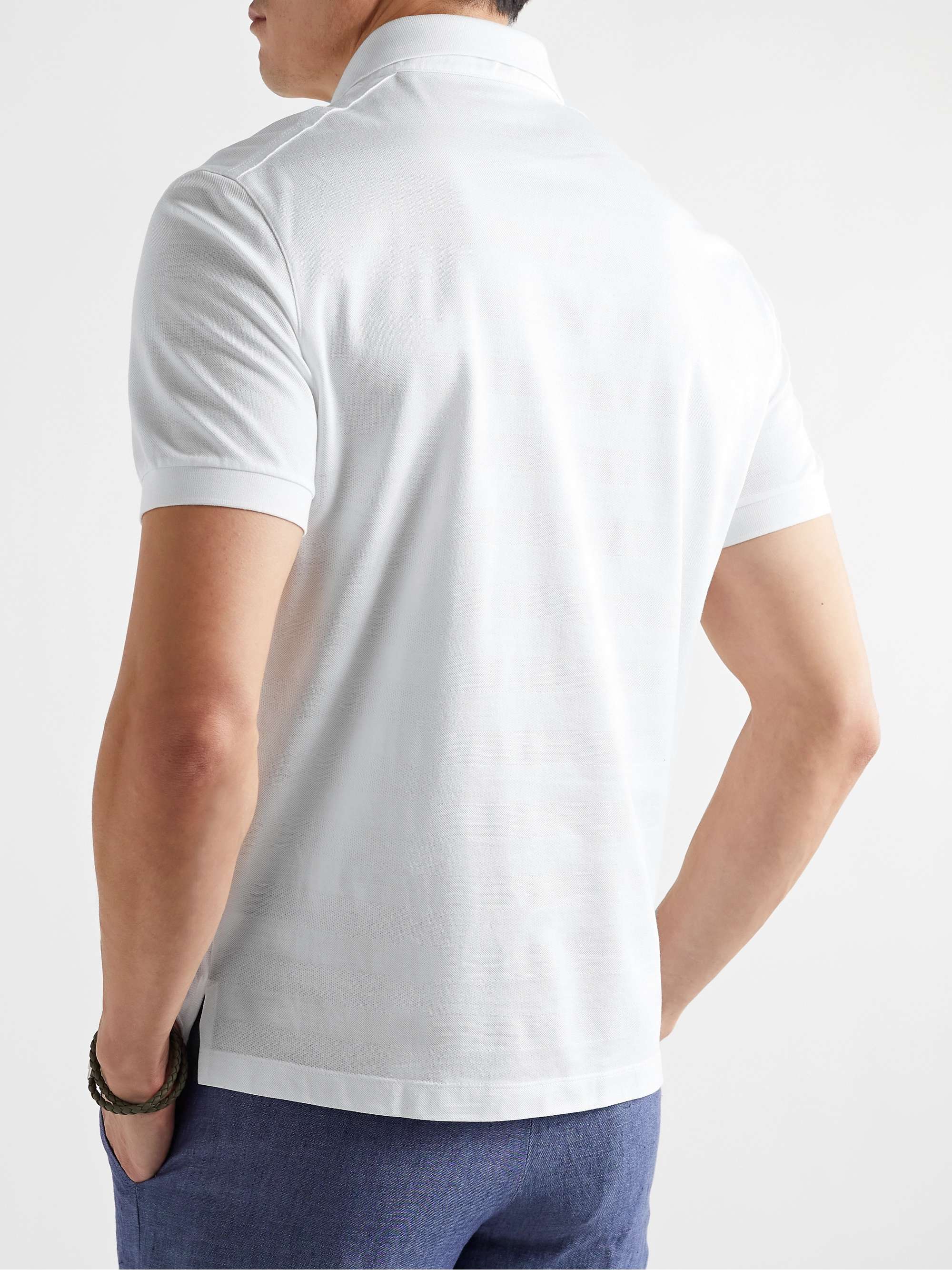 ZEGNA Cotton-Piqué Polo Shirt