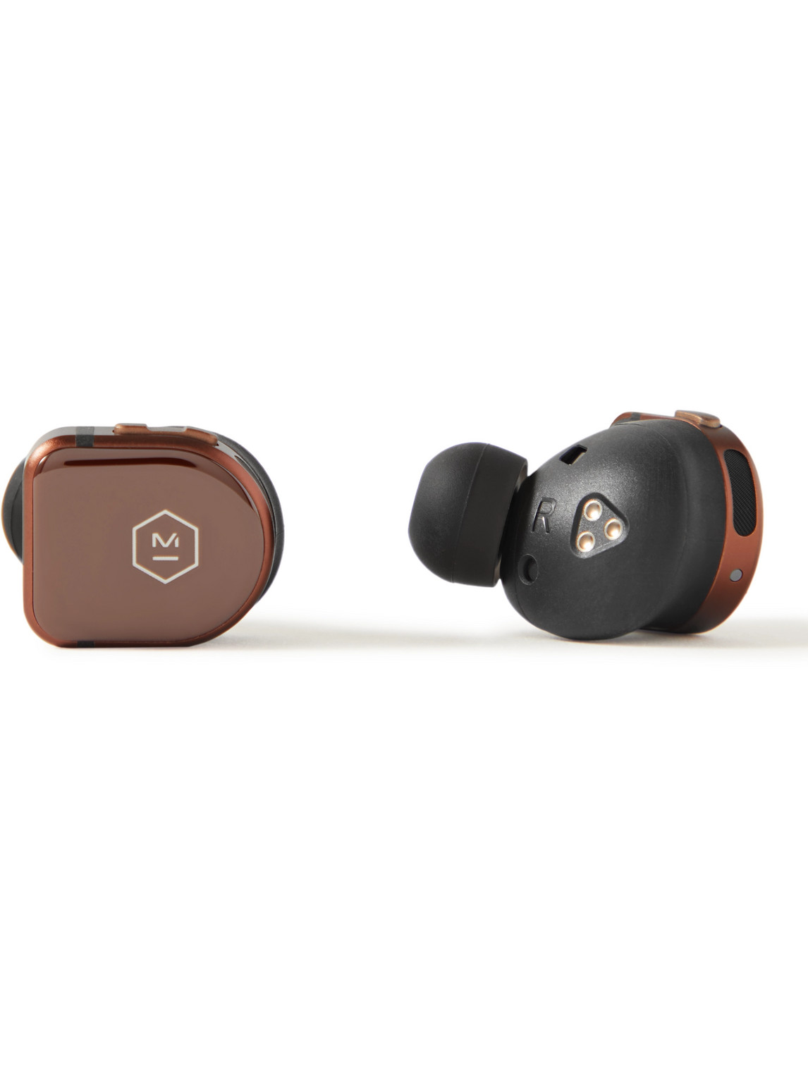 Master & Dynamic Mw08 True Wireless Ceramic In-ear Headphones In Brown