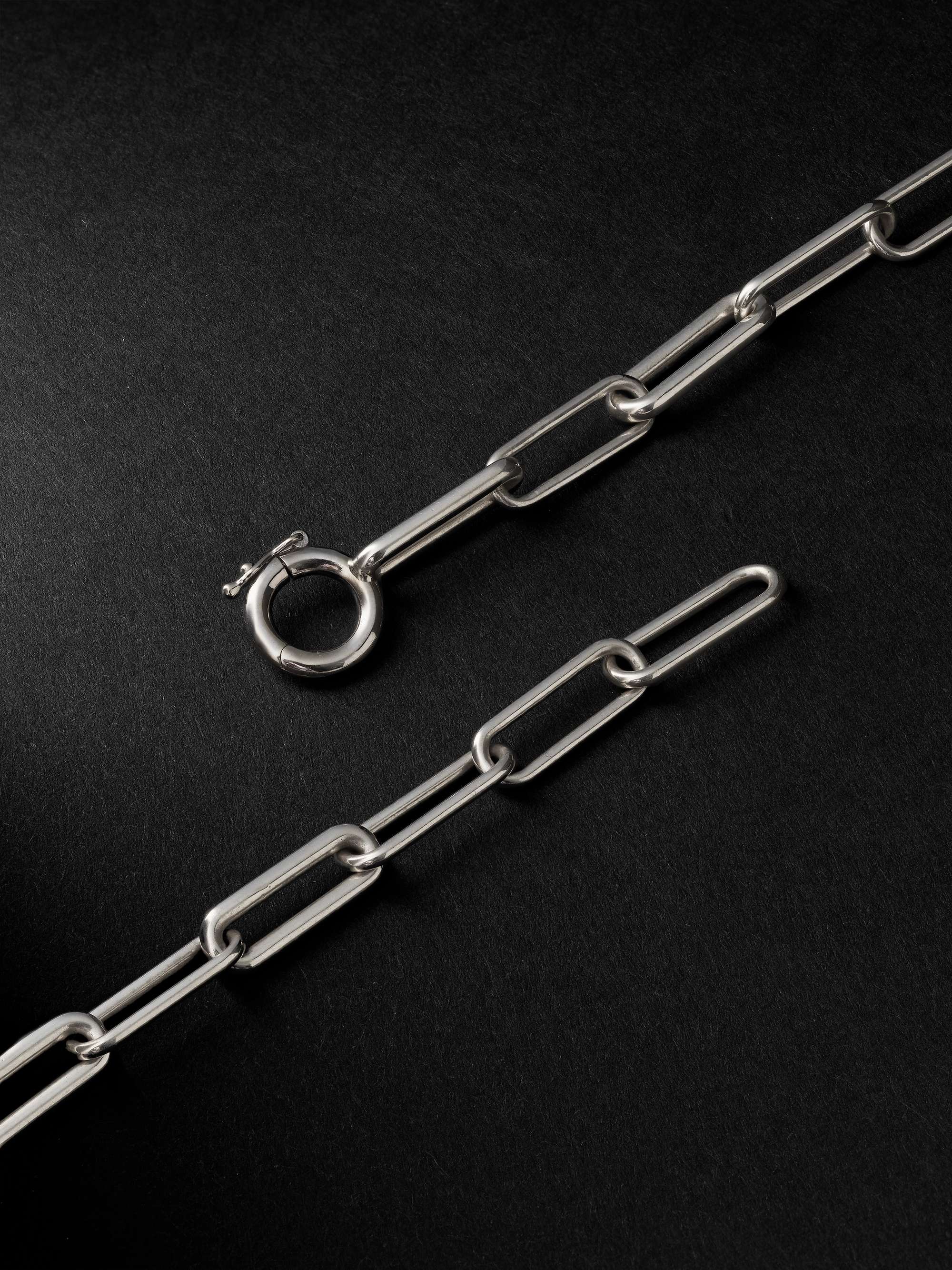 SPINELLI KILCOLLIN Elliptical Silver Chain Necklace