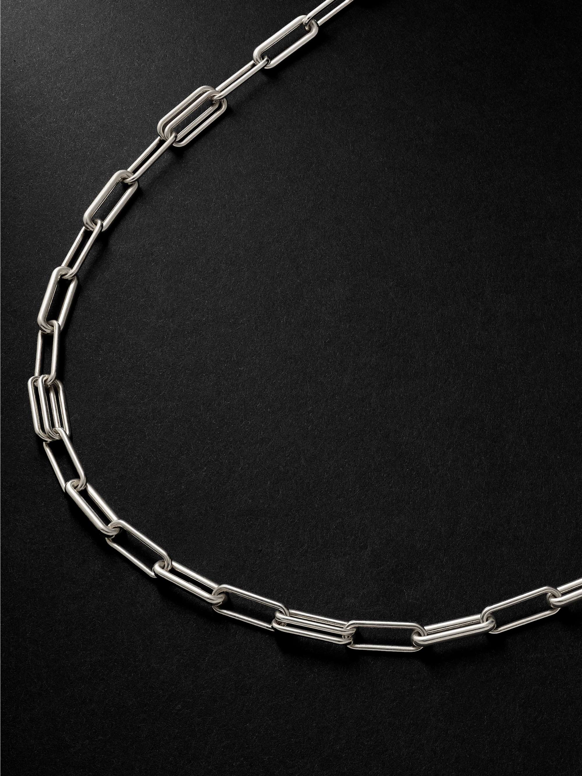 SPINELLI KILCOLLIN Elliptical Silver Chain Necklace
