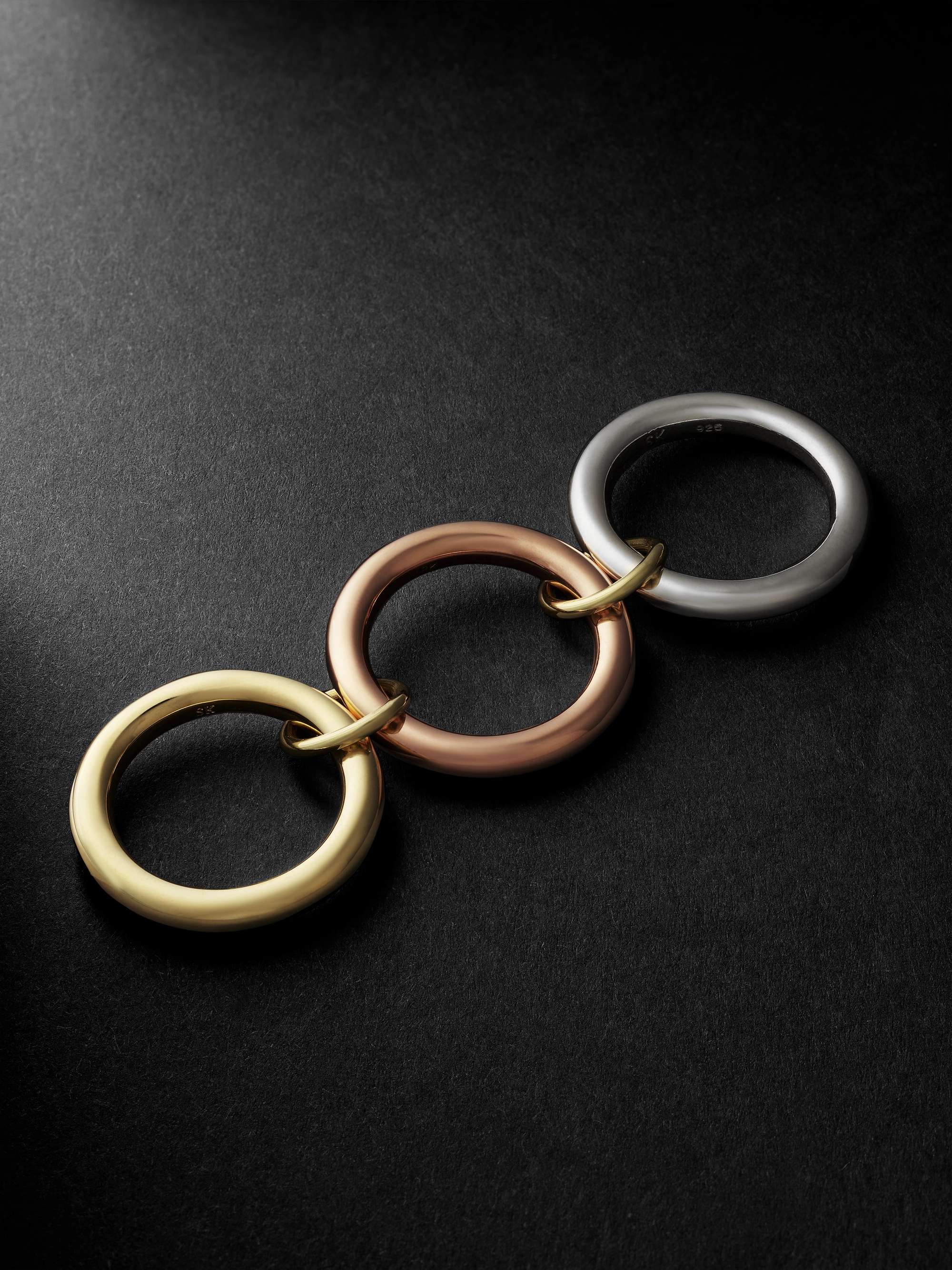 SPINELLI KILCOLLIN Mercury MX Silver, Rose and Yellow Gold Ring