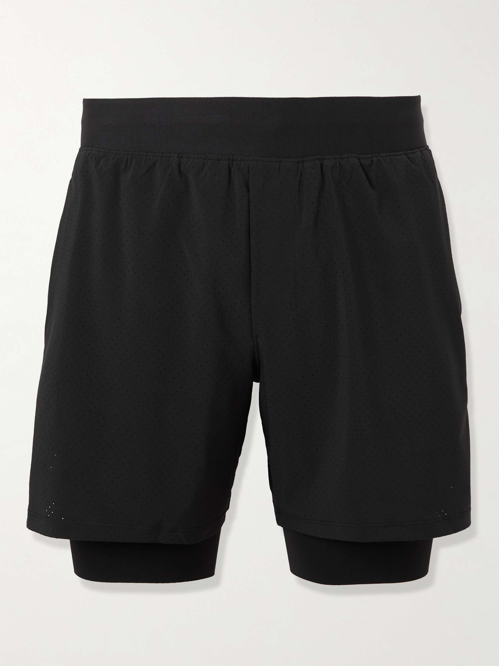 LULULEMON Q122 Mesh-Panelled Perforated Recycled Stretch-Shell Tennis Shorts