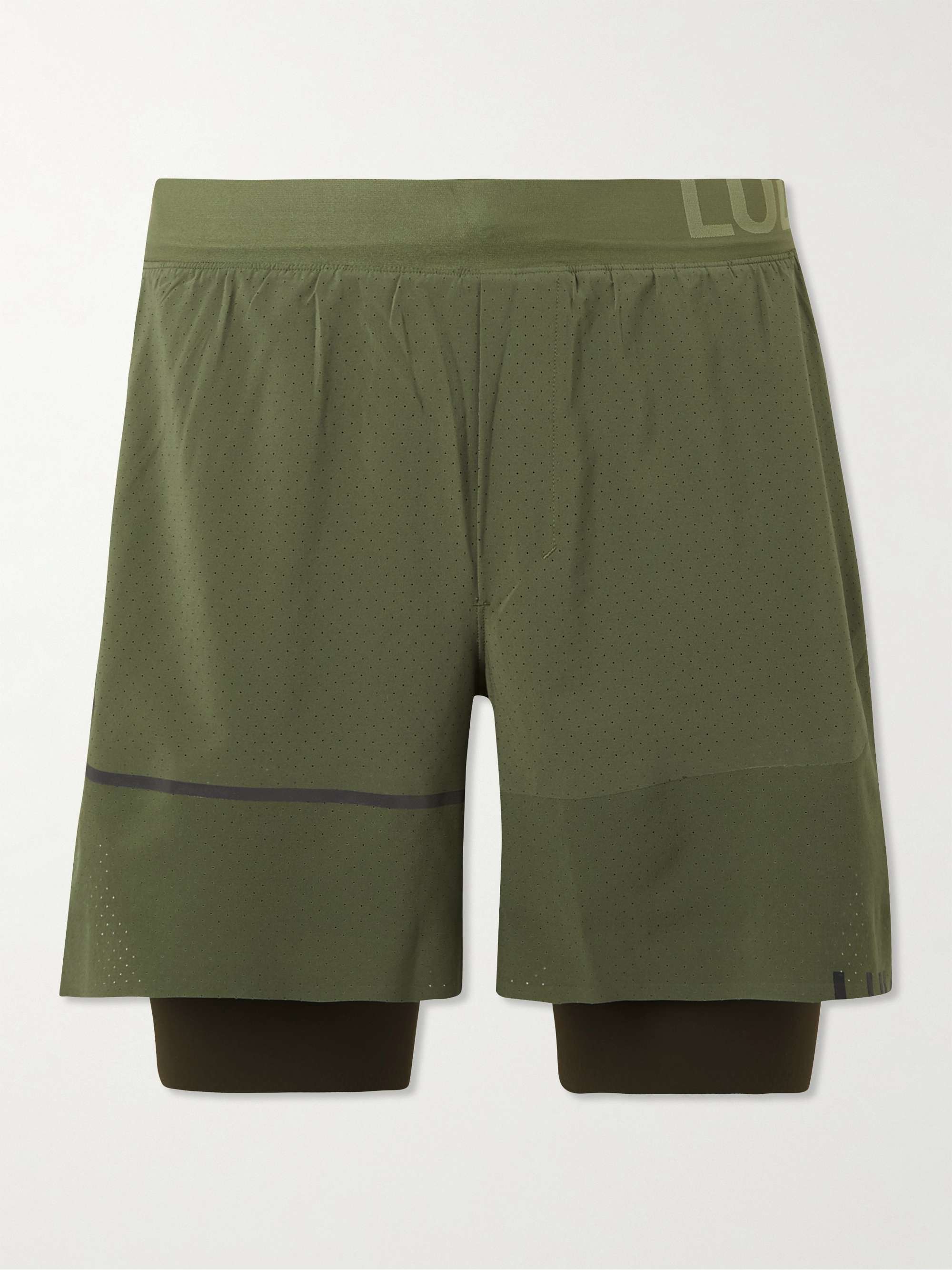 LULULEMON Surge 6" Perforated Recycled Stretch-Shell Running Shorts