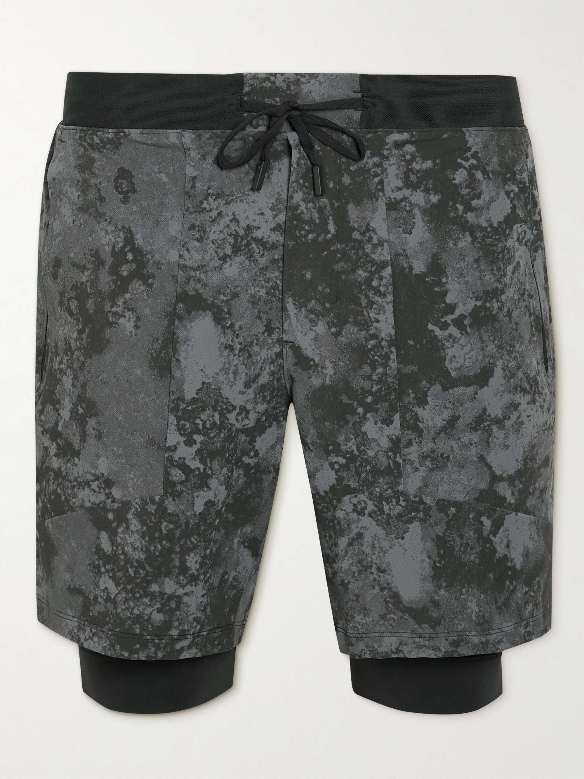 LULULEMON Licence to Train Straight-Leg Printed Recycled Stretch-Shell Drawstring Shorts